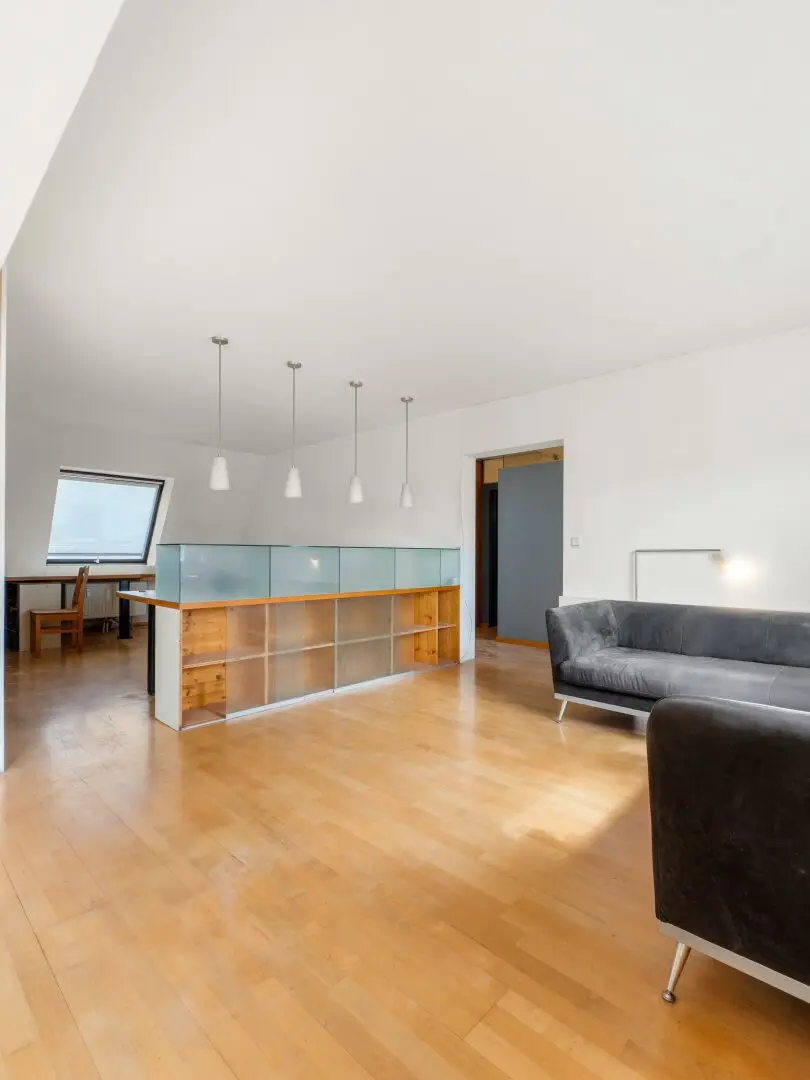 Spacious penthouse apartment with quiet south-facing terrace and air conditioning
