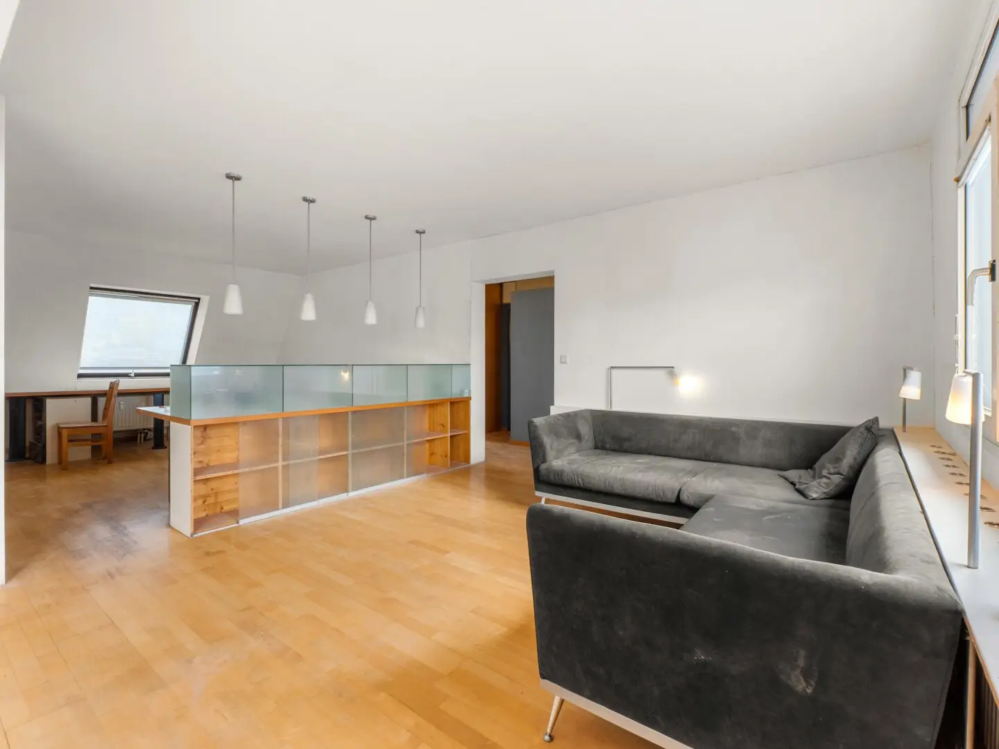 Spacious penthouse apartment with quiet south-facing terrace and air conditioning