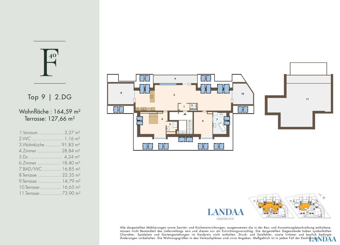 Skyline inklusive – exklusive Wohnung mit traumhafter Dachterrasse