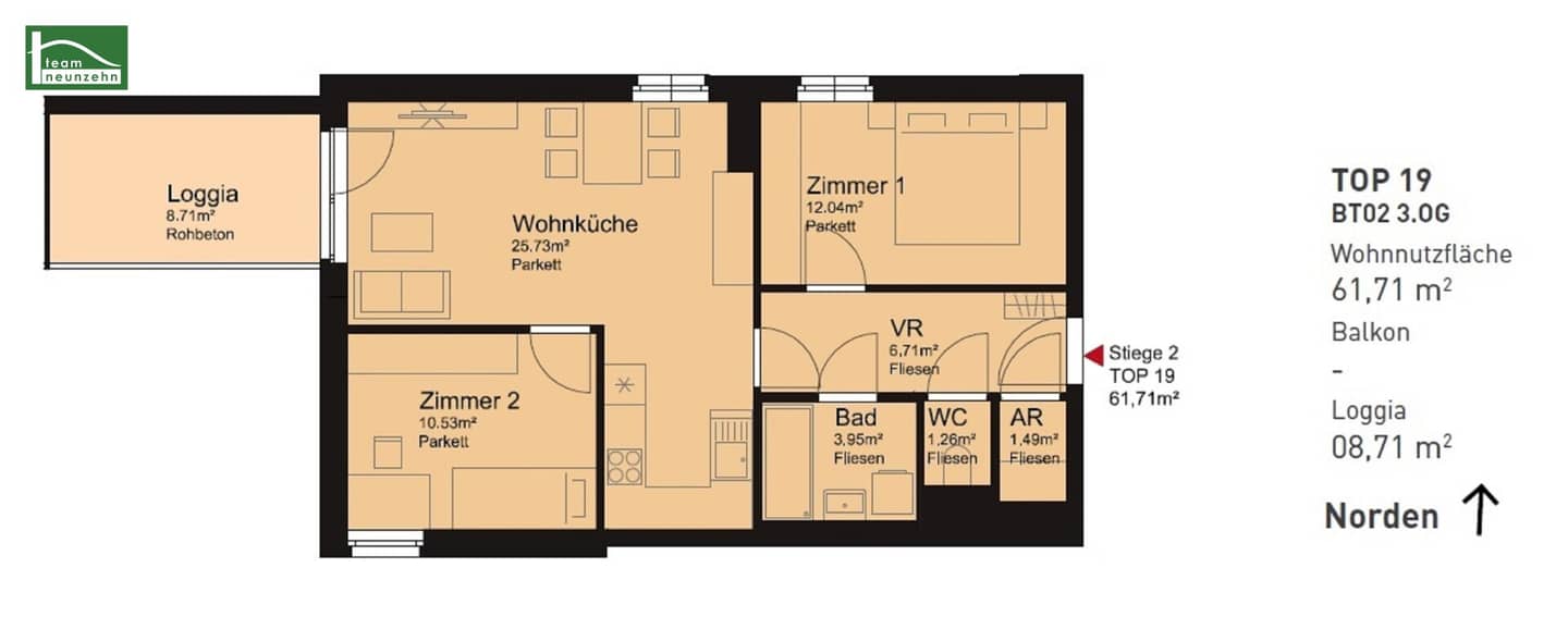 Living between Traisen and Mariazeller Street! - Modern 3-room apartment in an urban location!