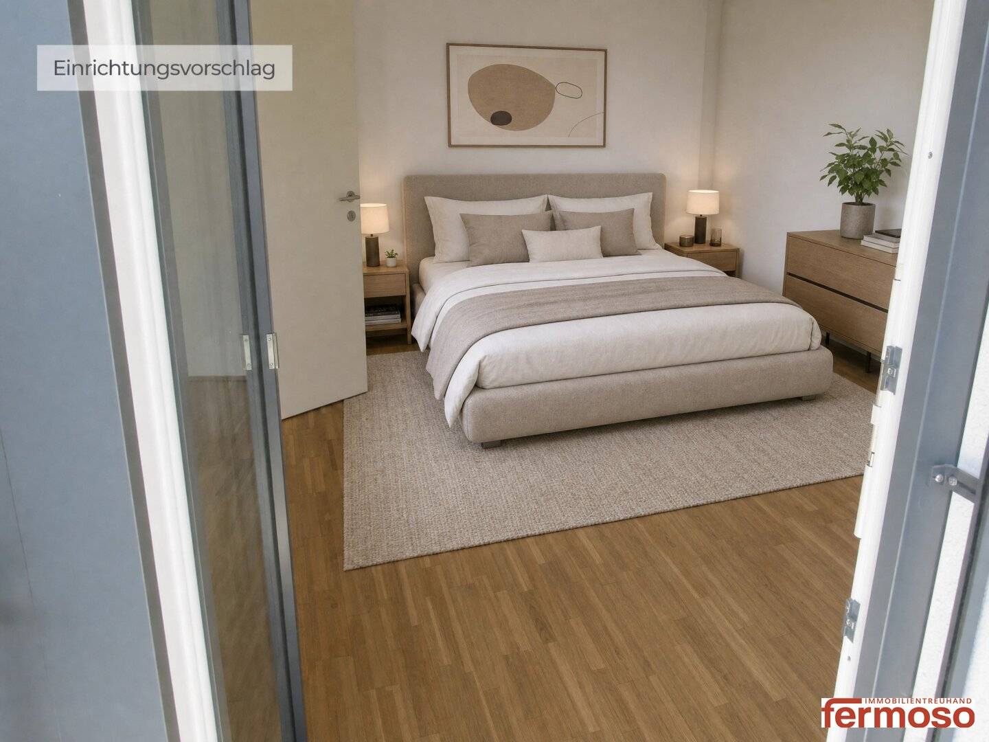 Schönes Wohnen in einer zwei Zimmer Wohnung mit ruhigem Balkon im Hof