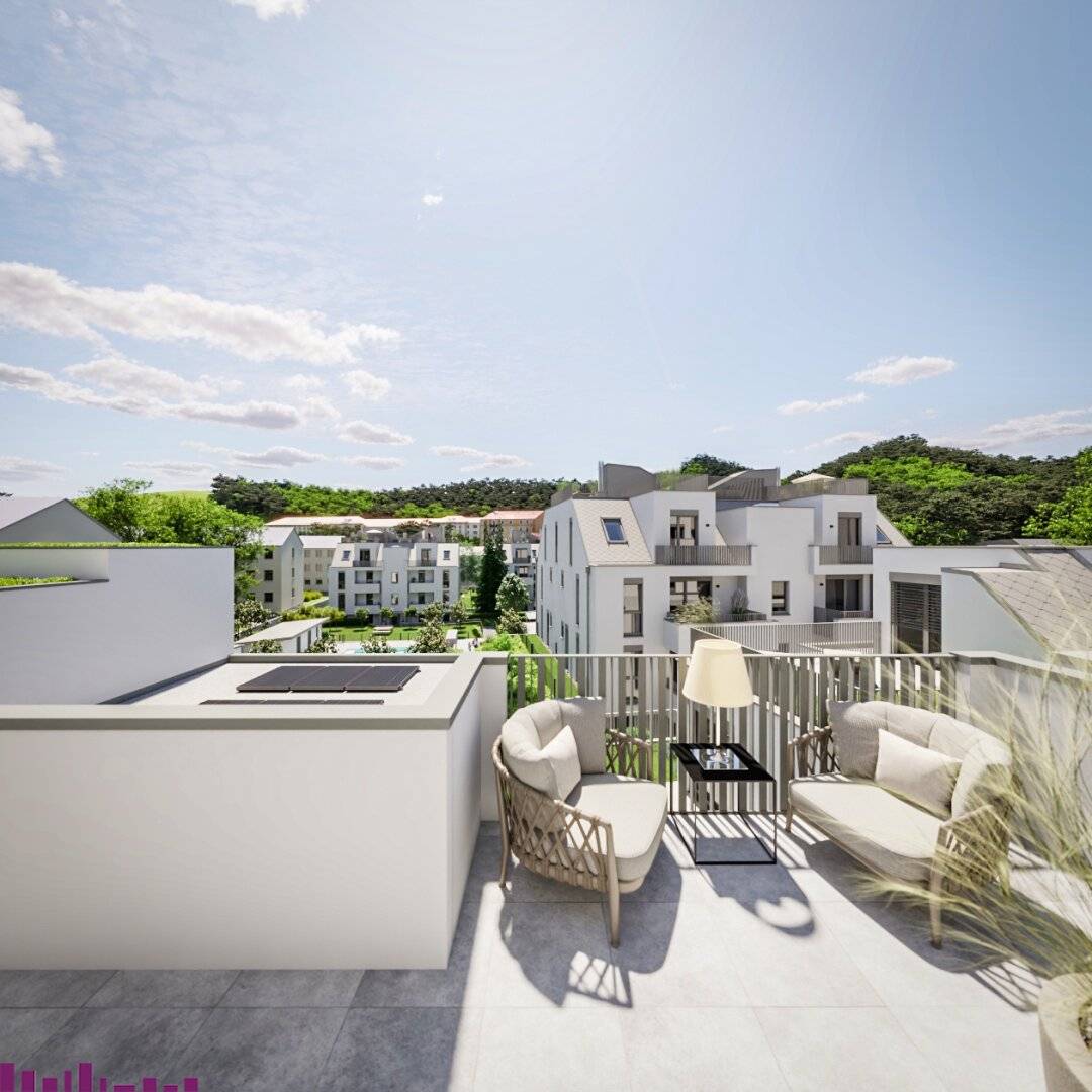 Abkühlen im hauseigenen Pool ....  Ihre Traumwohnung mit Terrasse oder Garten und Fernblick Nähe Maurer Wald   PROVISIONSFREI !!