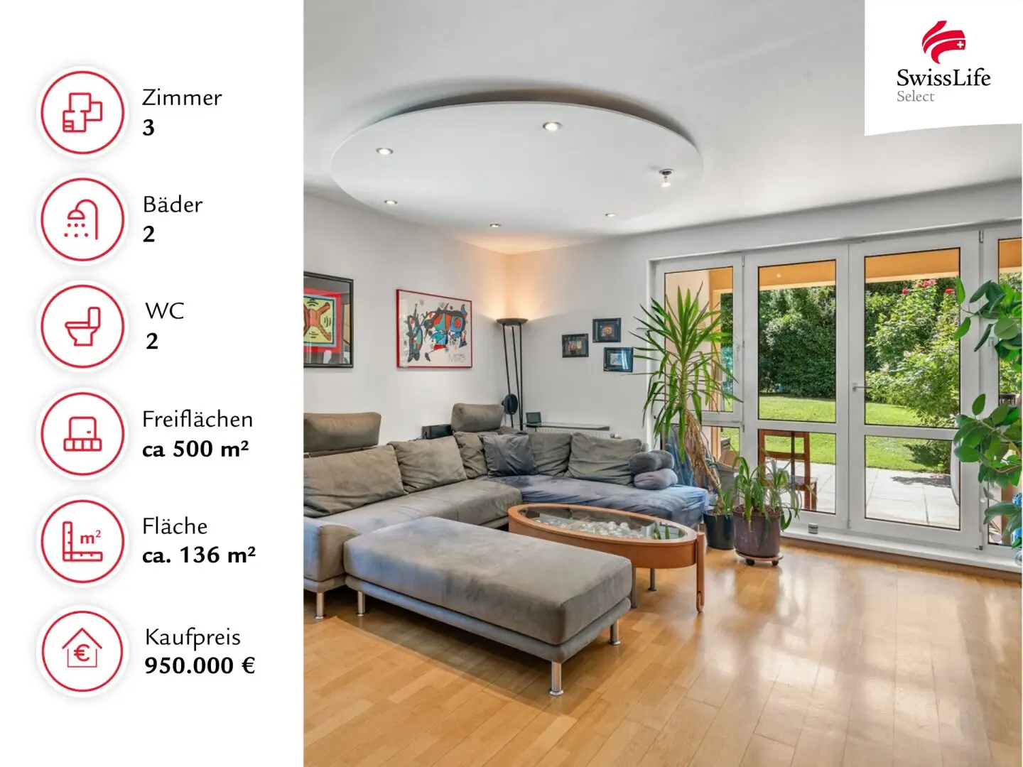 Living like in your own house | Spacious garden apartment with approx. 500 m² private garden