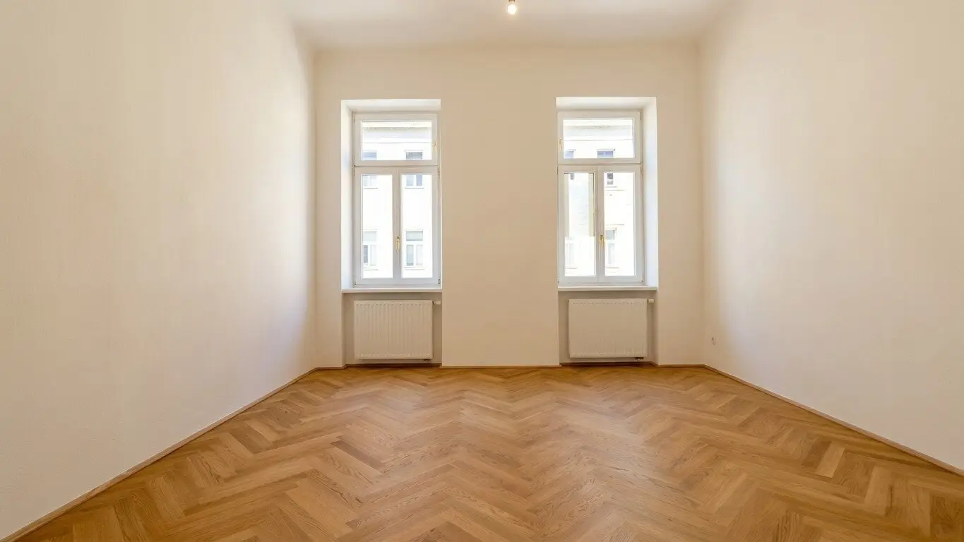 Bright, high, freshly renovated old building charm with first-occupancy quality