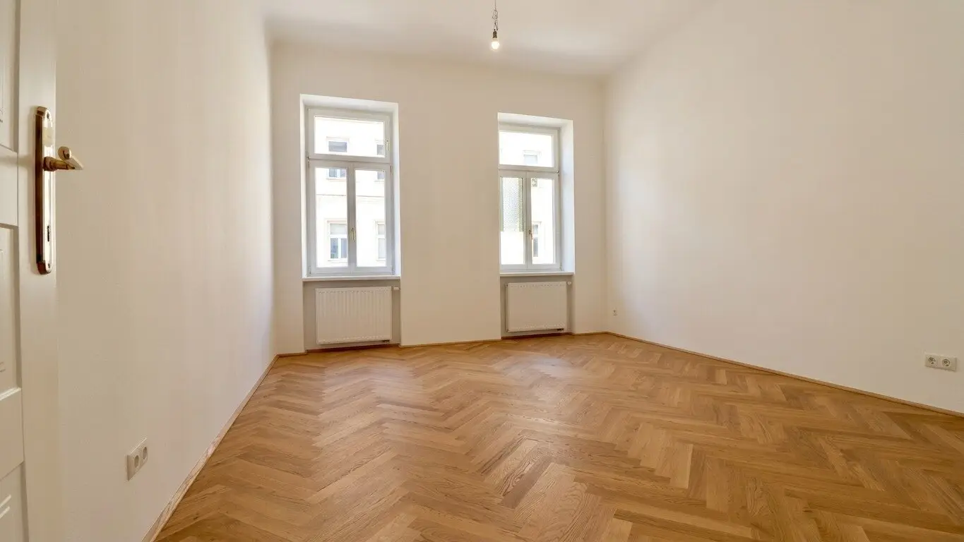 Bright, high, freshly renovated old building charm with first-occupancy quality