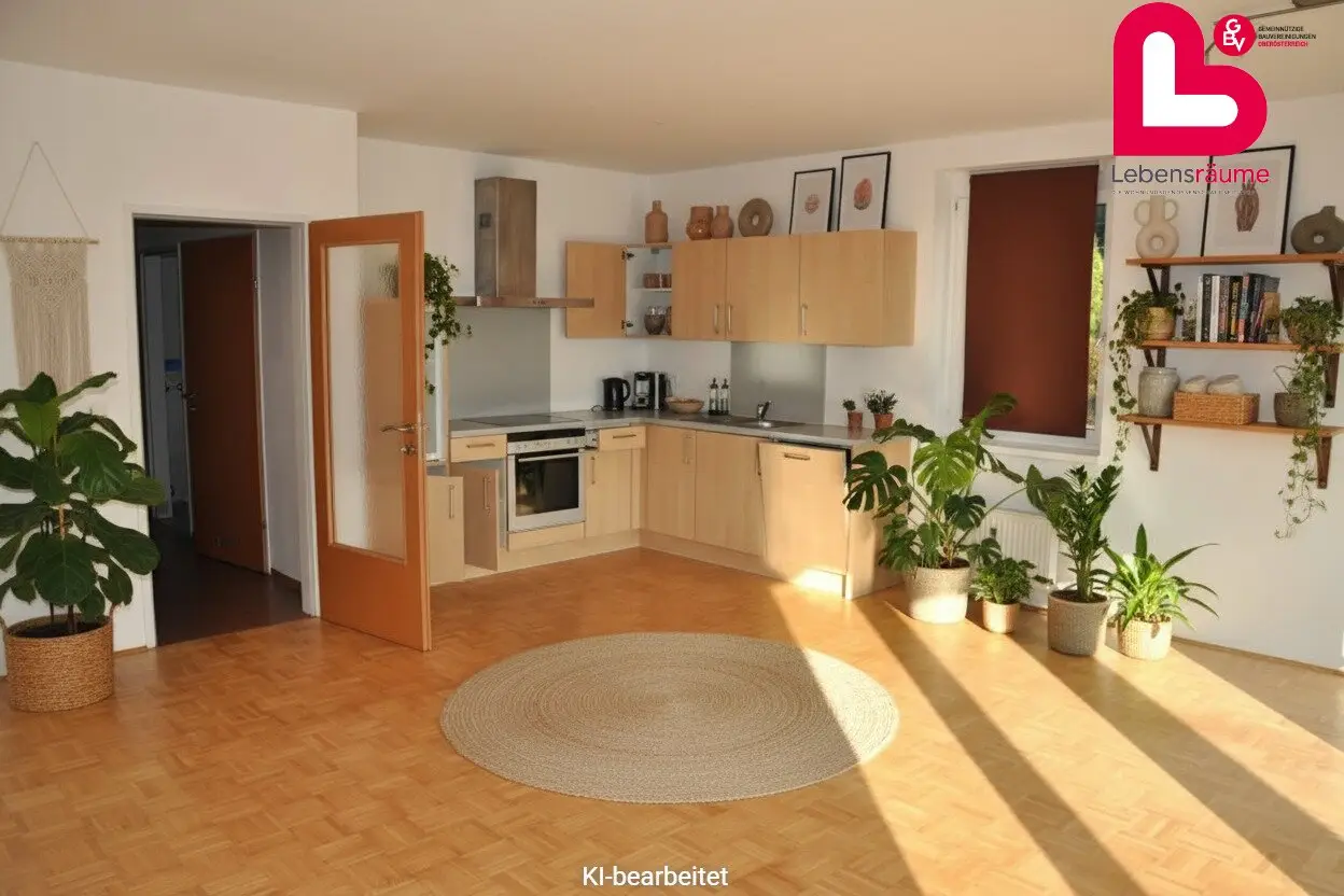 Bright 3-room apartment with winter garden