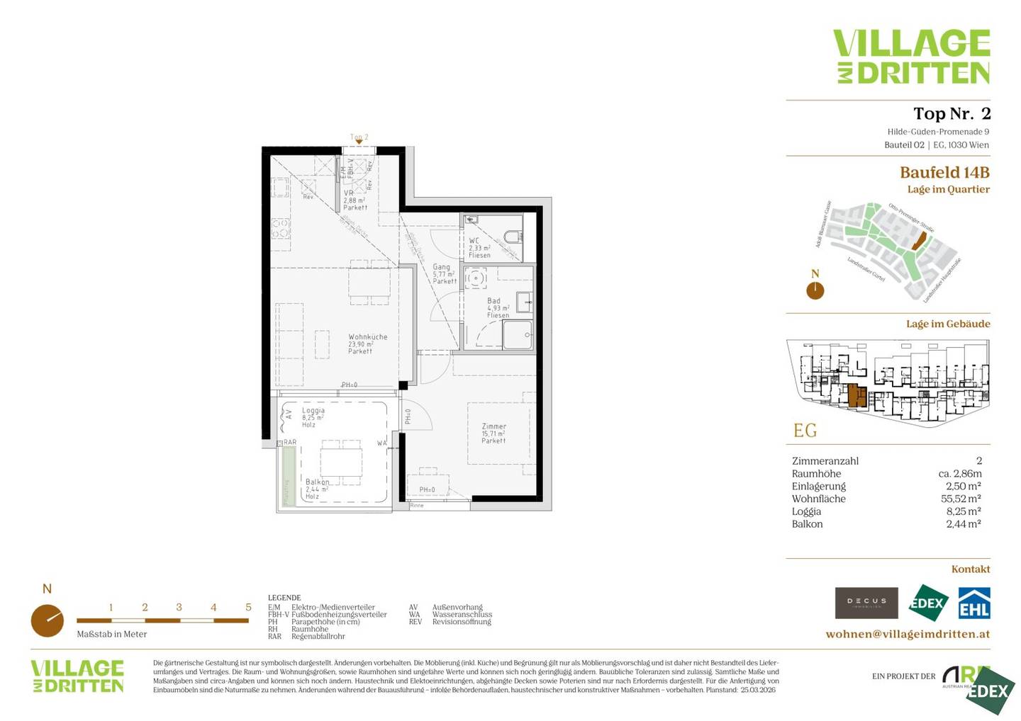VILLAGE IM DRITTEN | Modern 2-room apartment with loggia