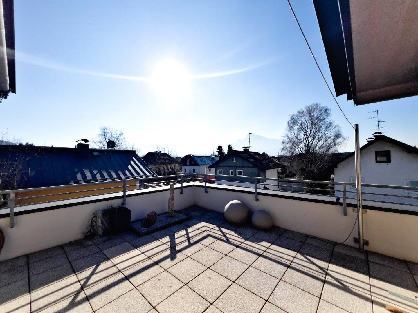 Traumhafte Maisonette mit Dachterrasse in zweiter Salzachreihe