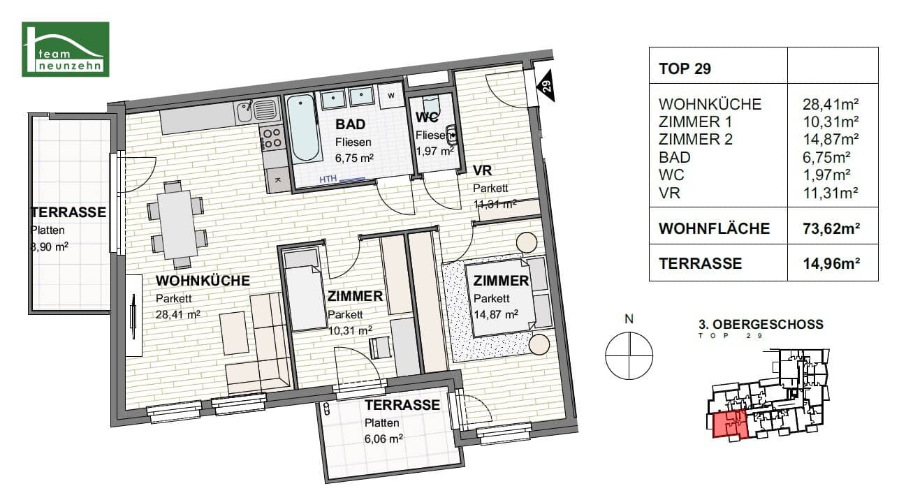 Traumhafte 3-Zimmer-Wohnung! Hochwertige Ausstattung in unschlagbarer Lage