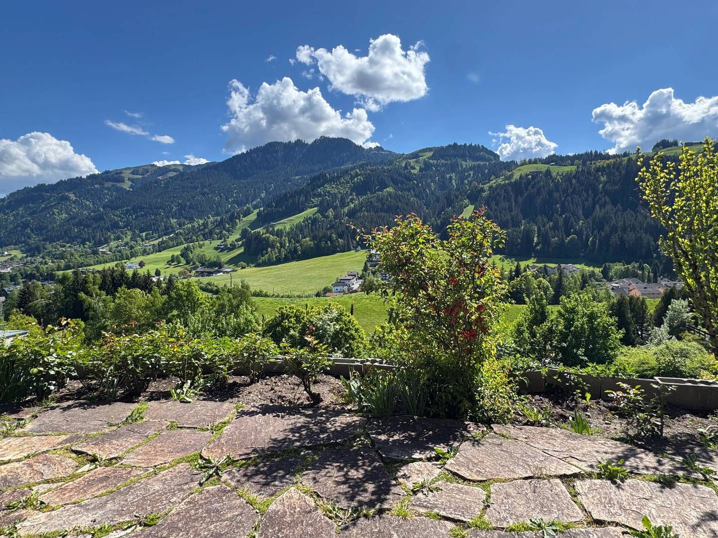 Sonnige Familienwohnung mit großem Privatgarten und Garage