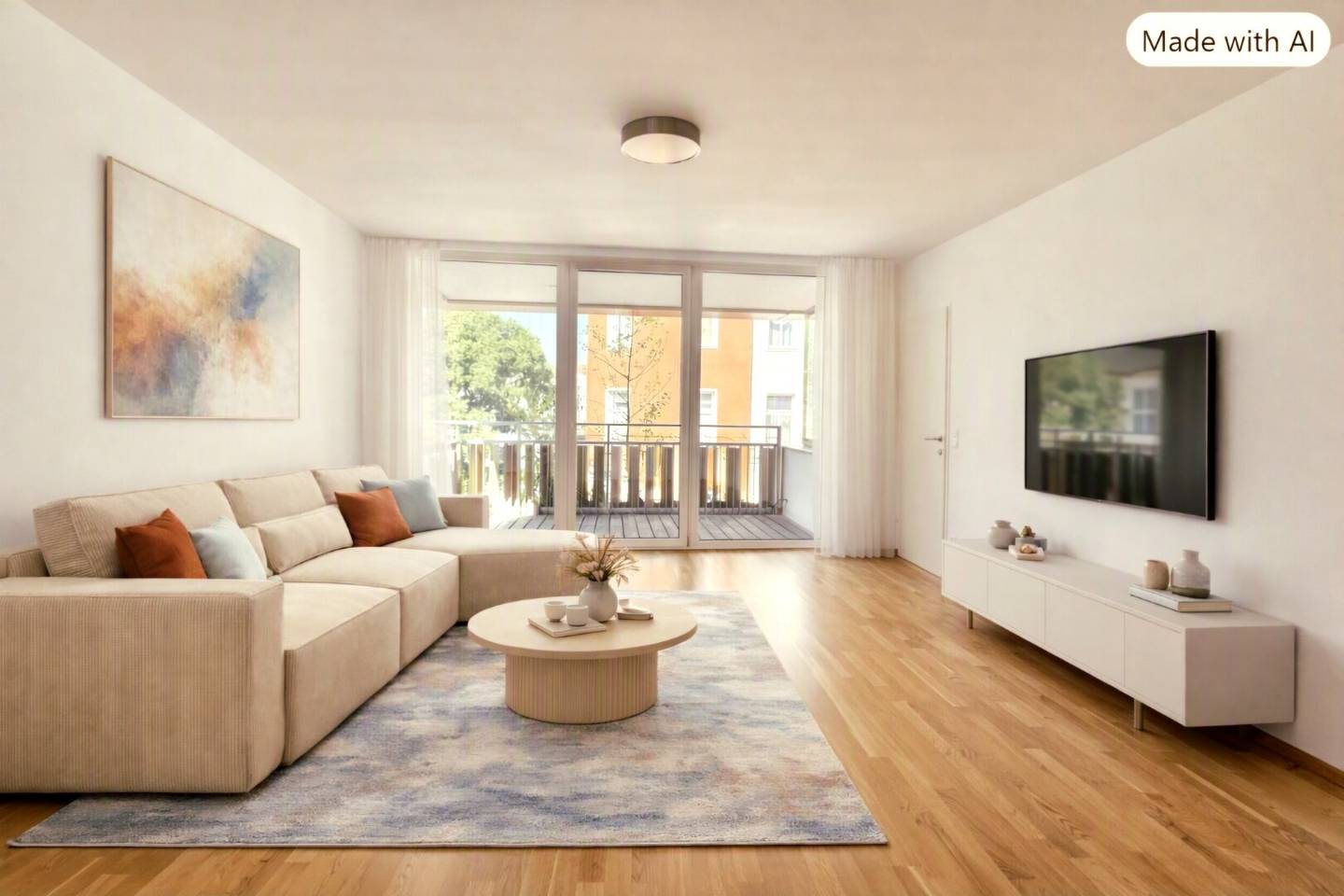 Commission Free Modern 2 Room + Large Balcony