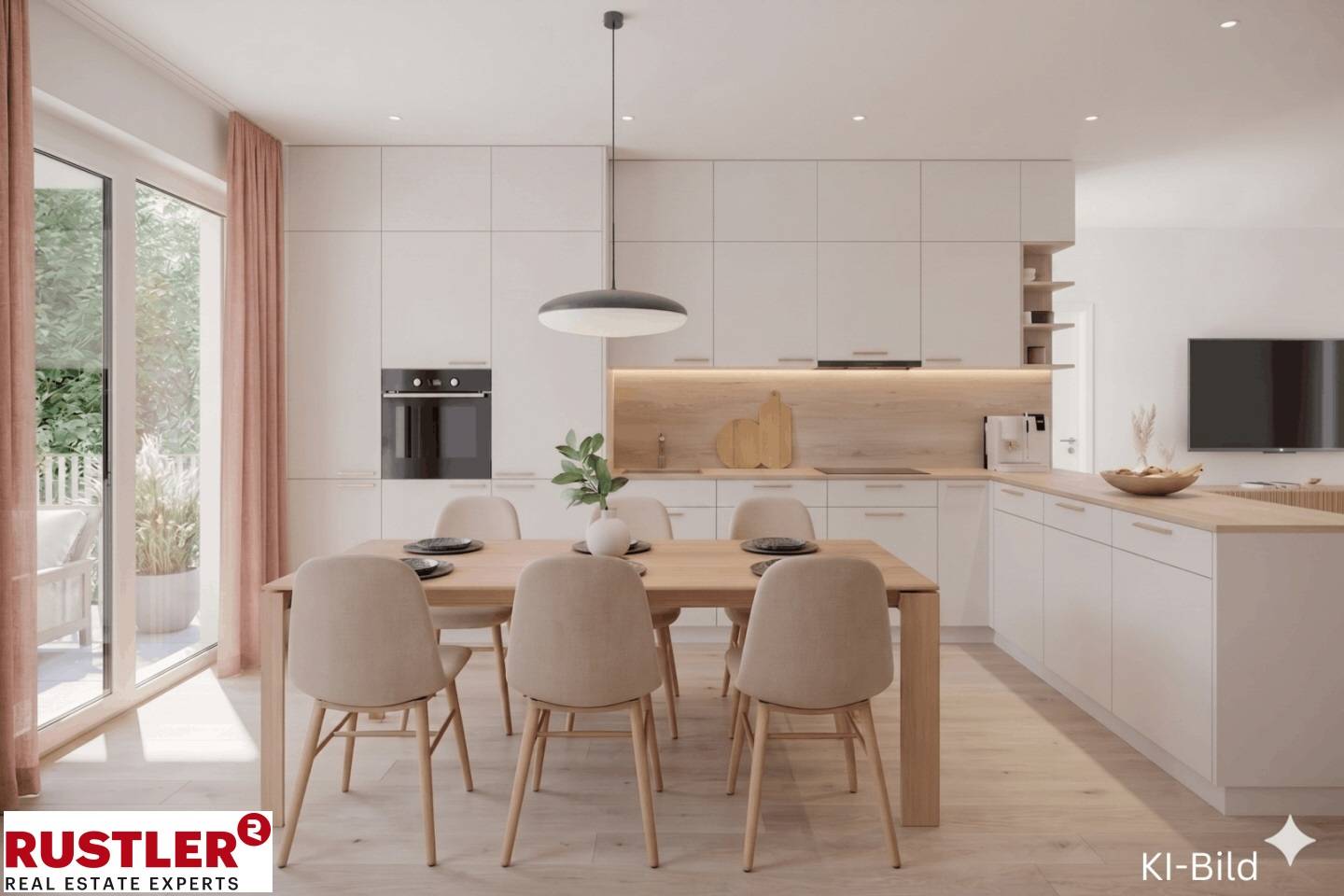 New build apartment with balcony and photovoltaic