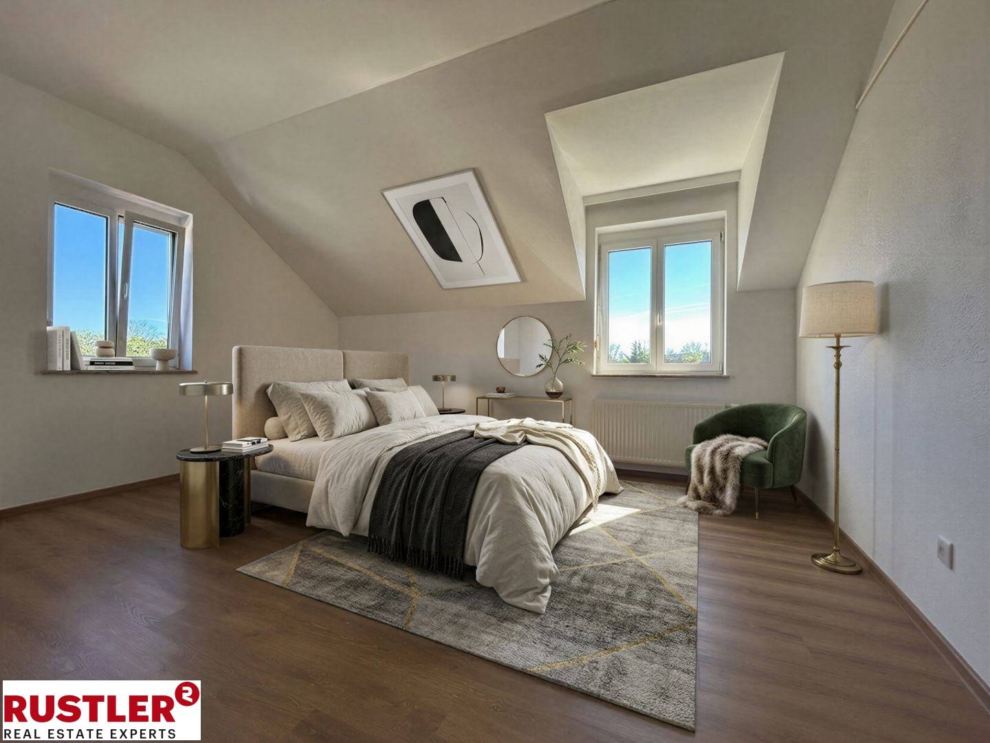 Lichtdurchflutete Dachgeschosswohnung mit sonniger Terrasse
