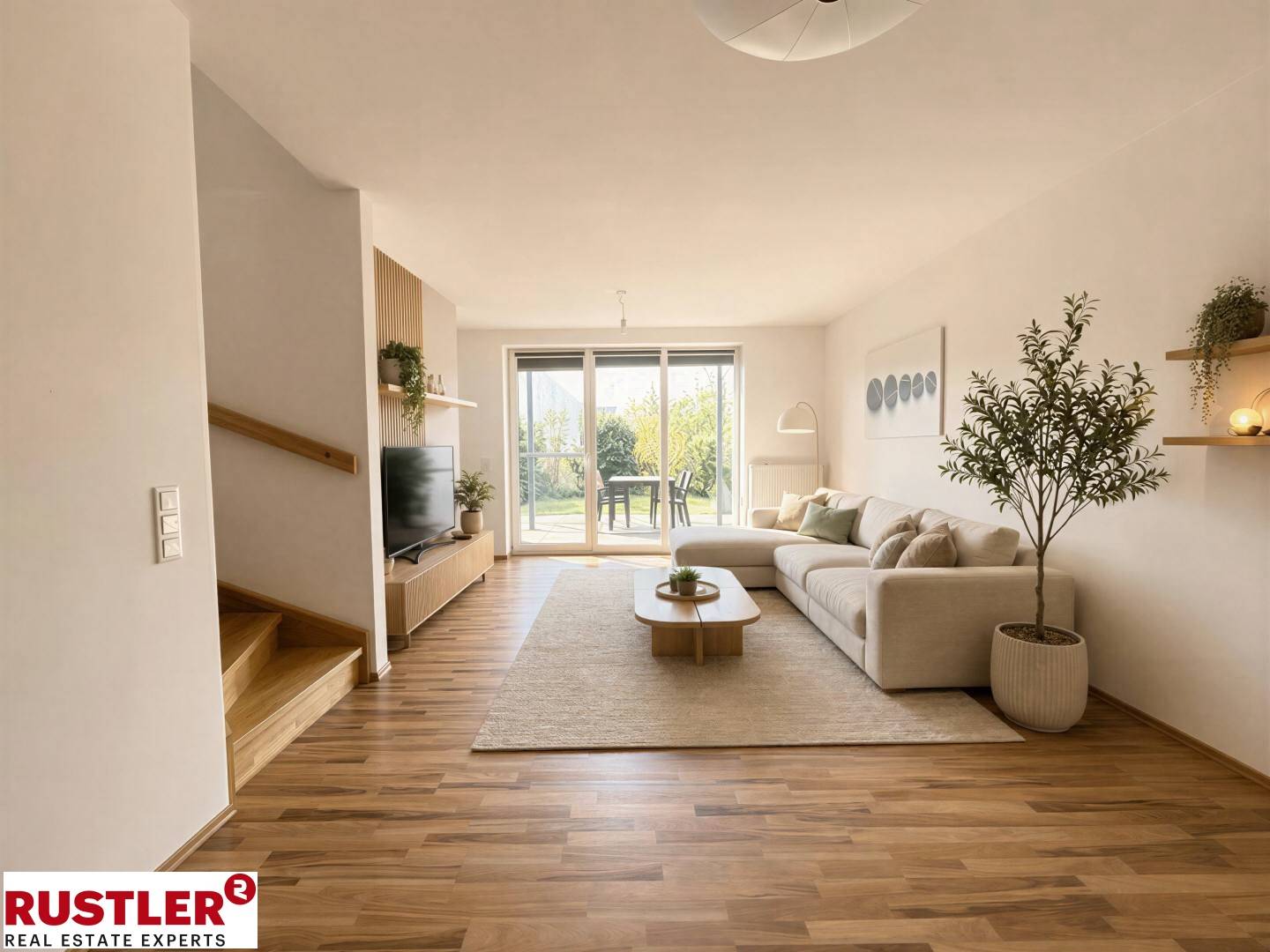 Familienwohnung mit Garten und Sauna