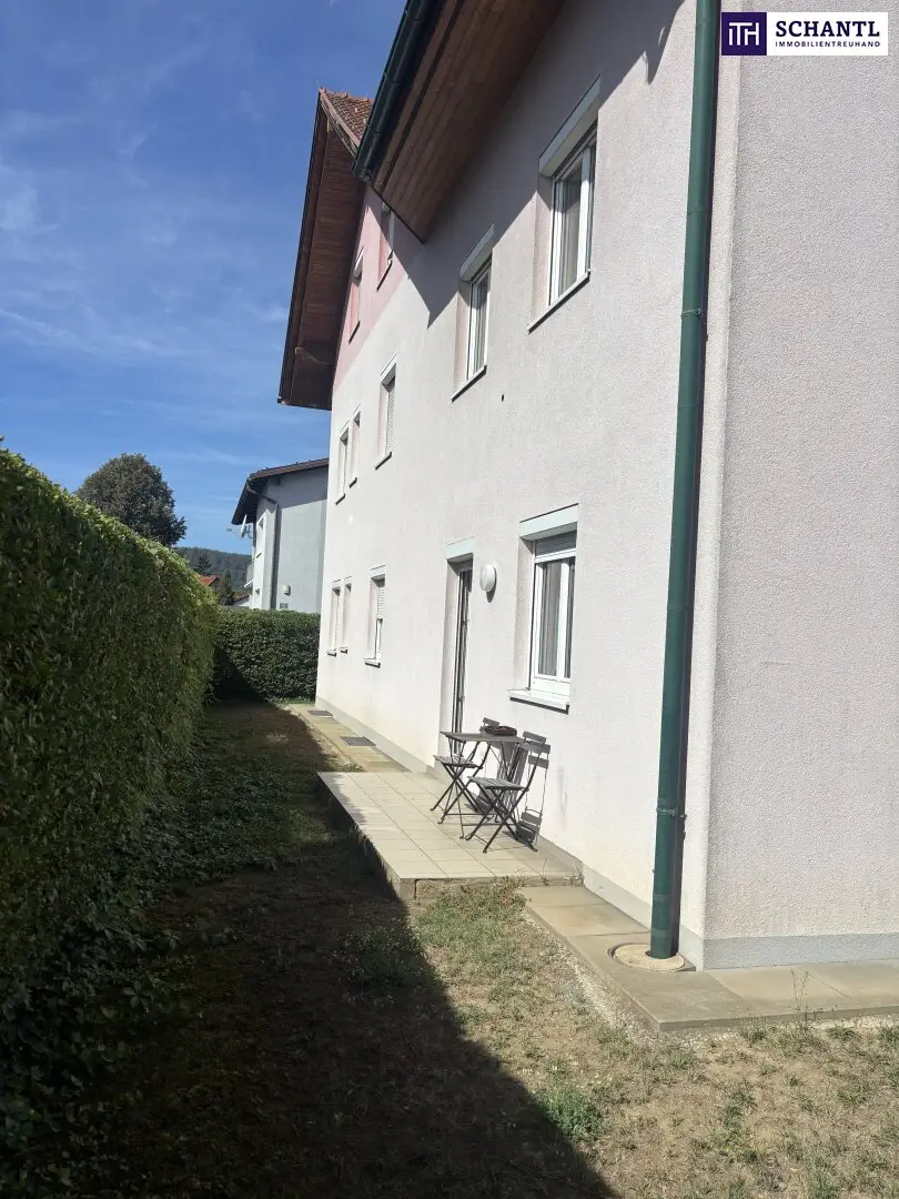 Great small garden apartment in green Wetzelsdorf Usable area approx. 36 m², garden share approx. 40 m², parking