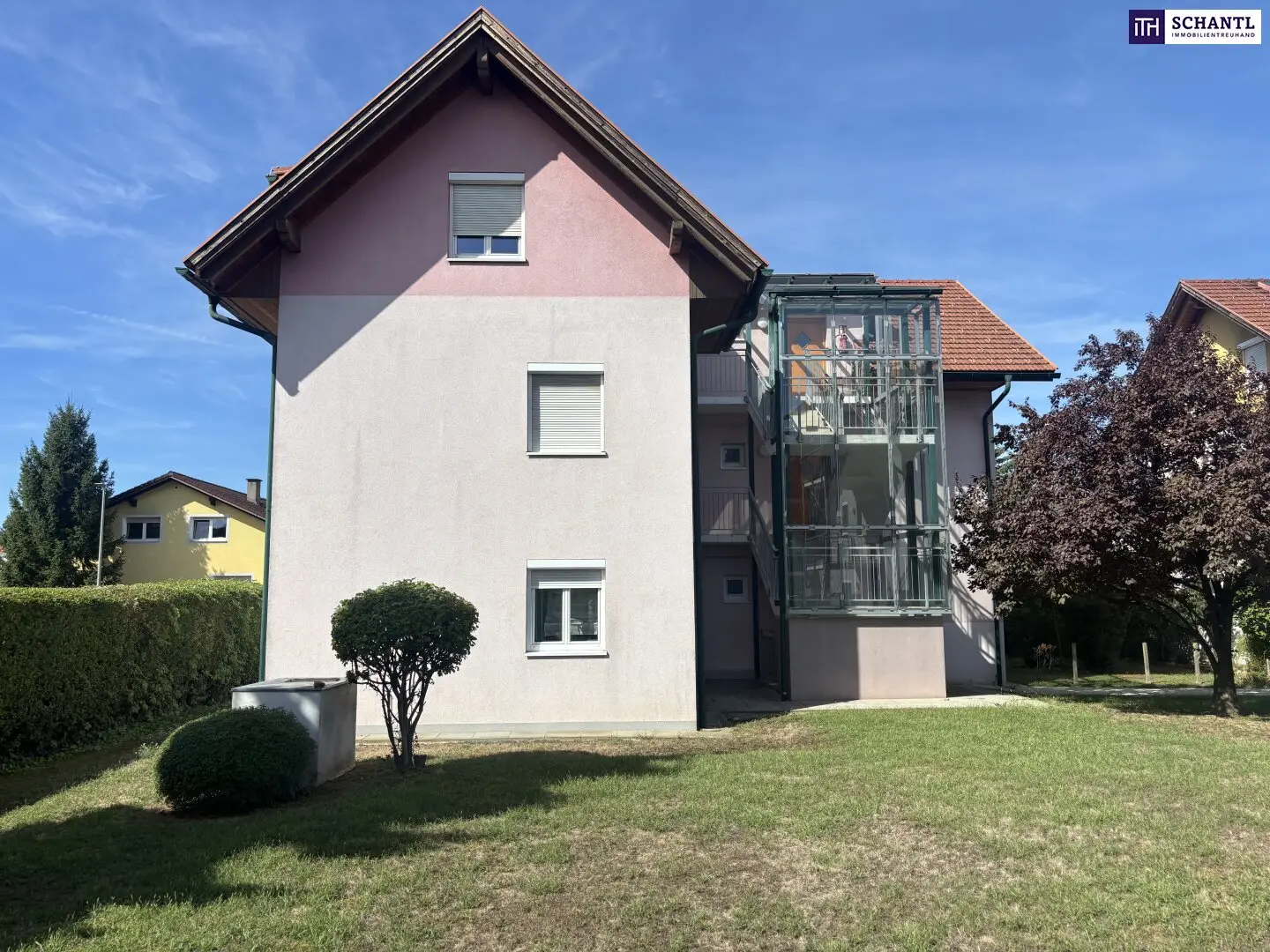Great small garden apartment in green Wetzelsdorf Usable area approx. 36 m², garden share approx. 40 m², parking