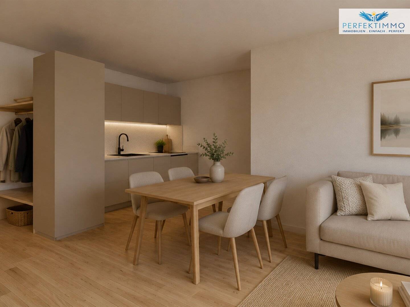 Brilliant 2-room dwelling with underground parking space