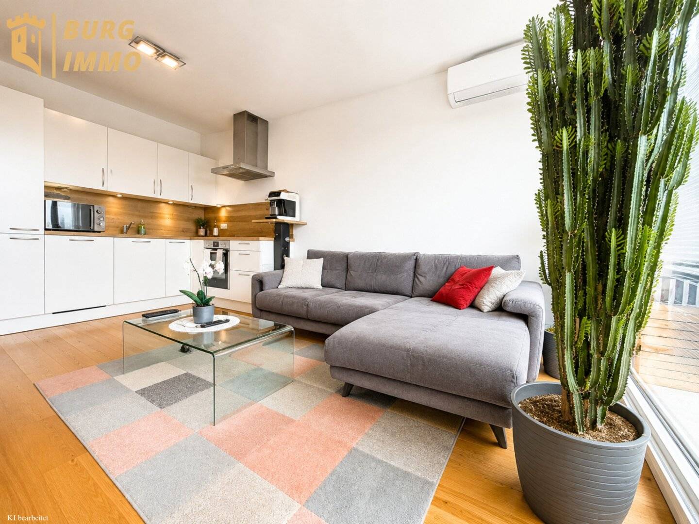 Lichtdurchflutete 2-Zimmer-Wohnung mit Terrasse &amp; 2 Garagenplätzen