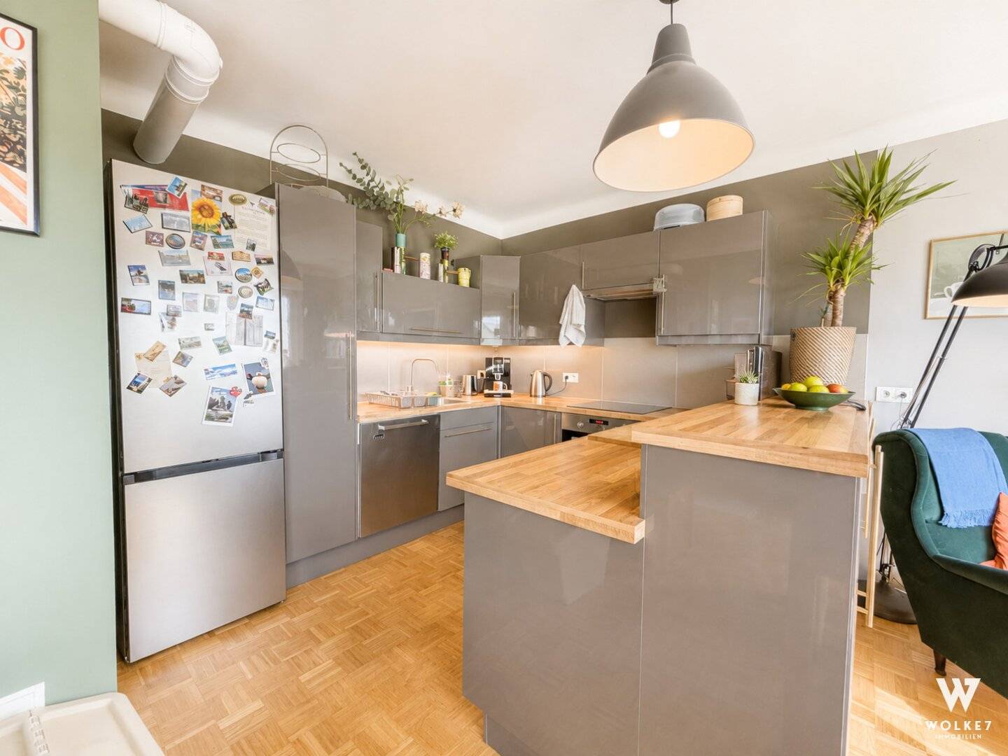 Lichtdurchflutete 3-Zimmer Wohnung mit wunderschönem Grünblick I Sonniger Süd-West Balkon