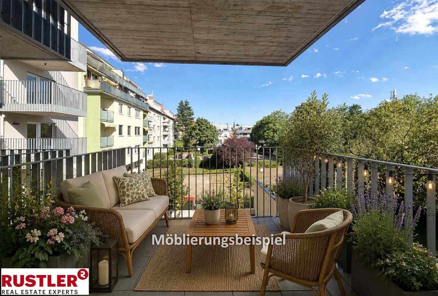 Moderne Wohnung in grüner Lage mit Balkon