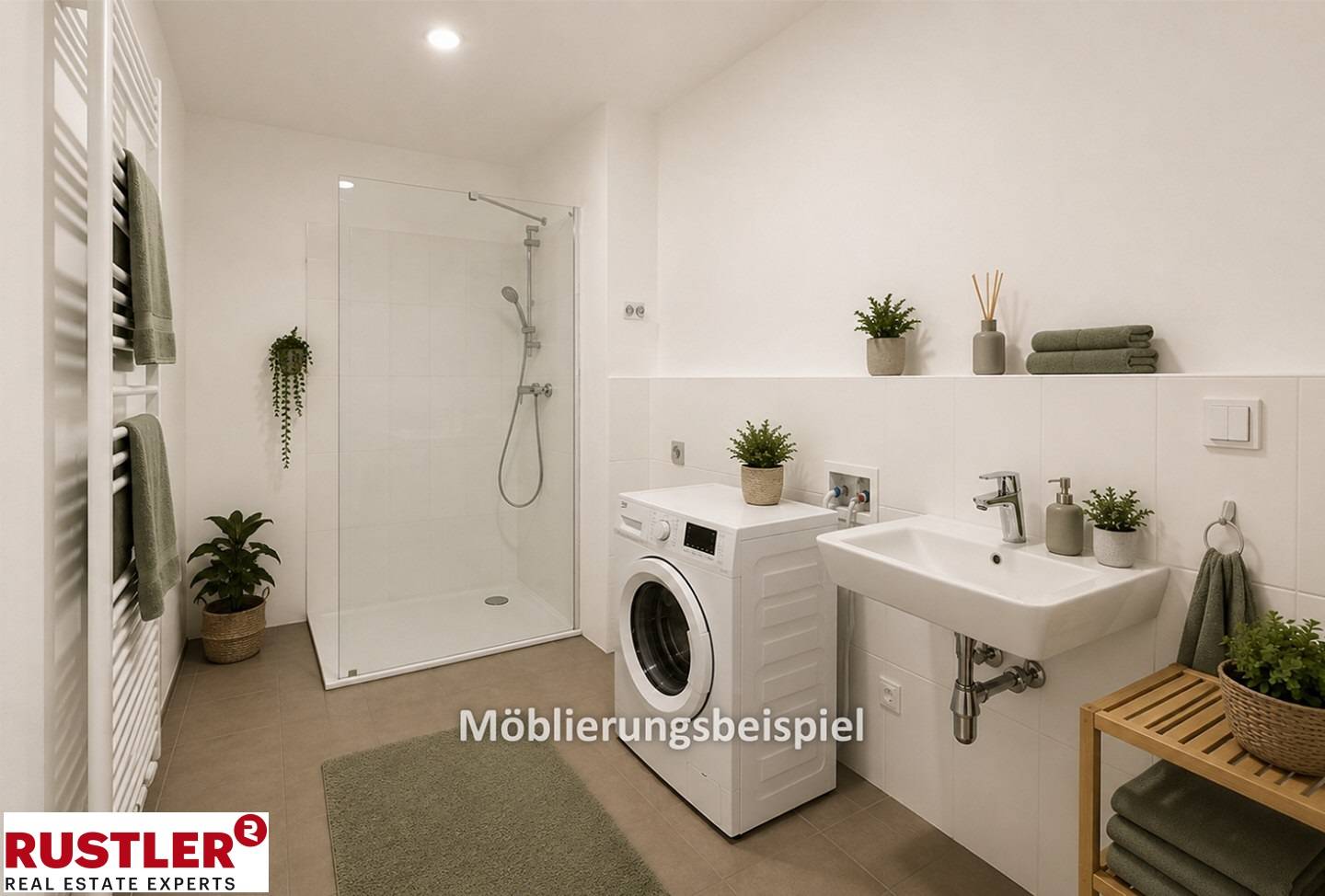 Helle Wohnung mit Terrasse in grünem Neubau