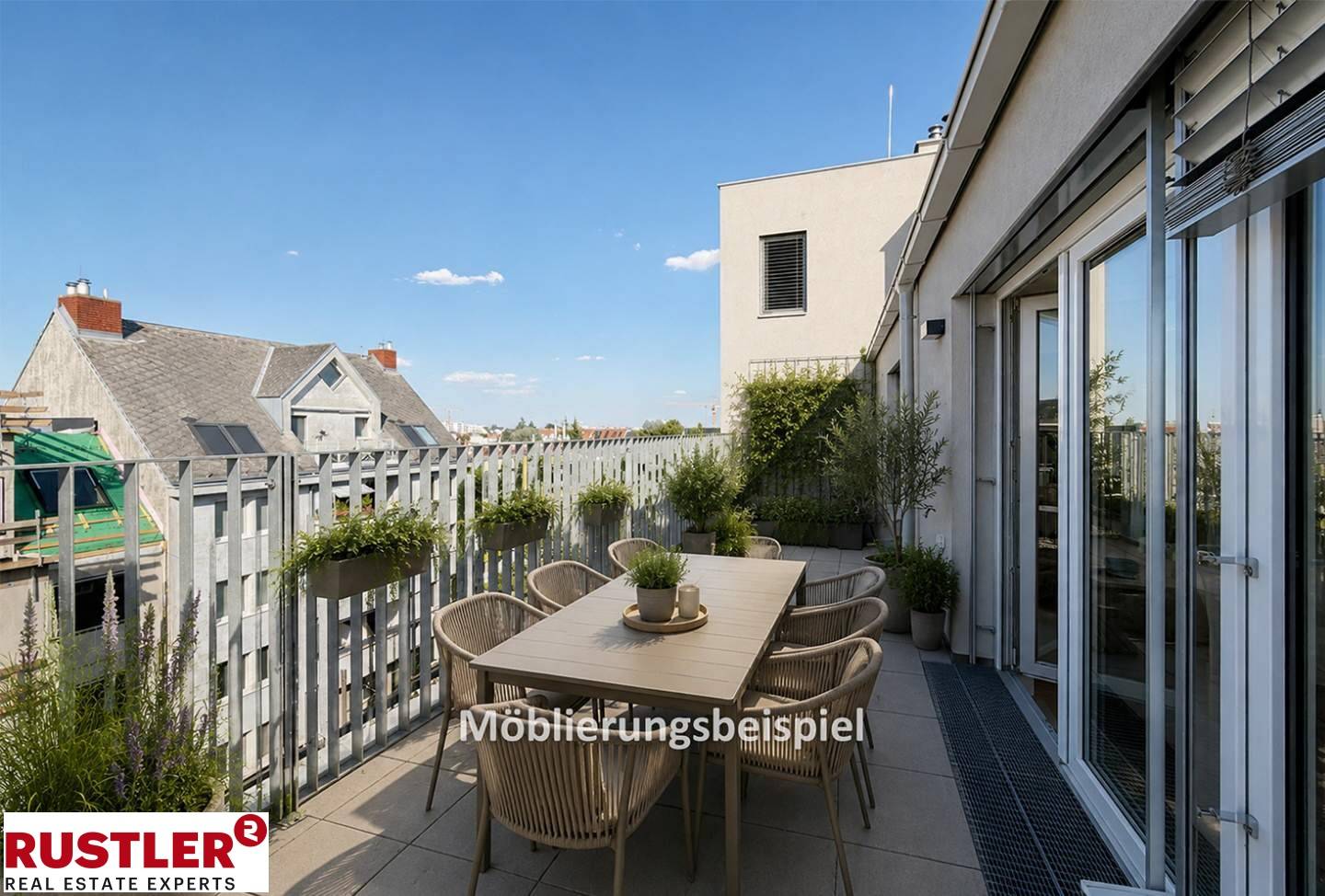 Lichtdurchflutete Dachgeschosswohnung mit Terrasse und Fußbodenheizung
