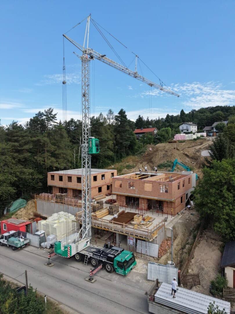 BAUFORTSCHRITT SICHTBAR – erste 4 Einheiten im Rohbau fertiggestellt | 16 Wohneinheiten | provisionsfrei