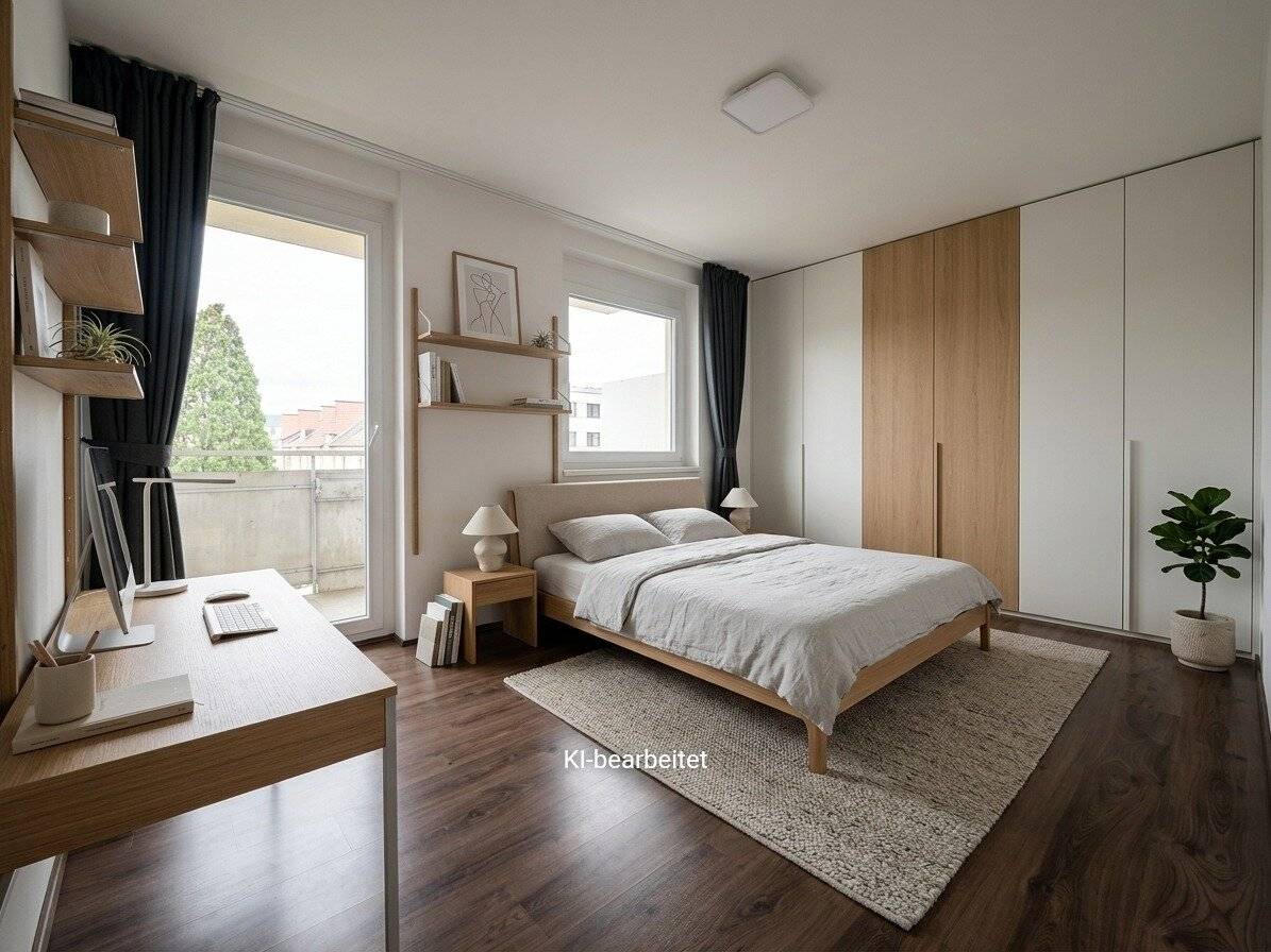 Spacious 99 m² apartment with two balconies, lift and private parking