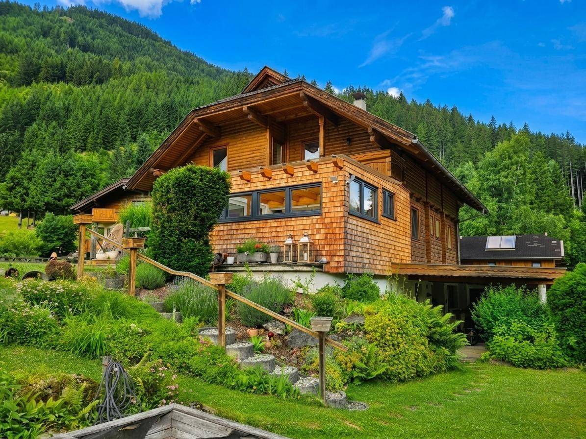 Garden retreat with conservatory and sauna family apartment
