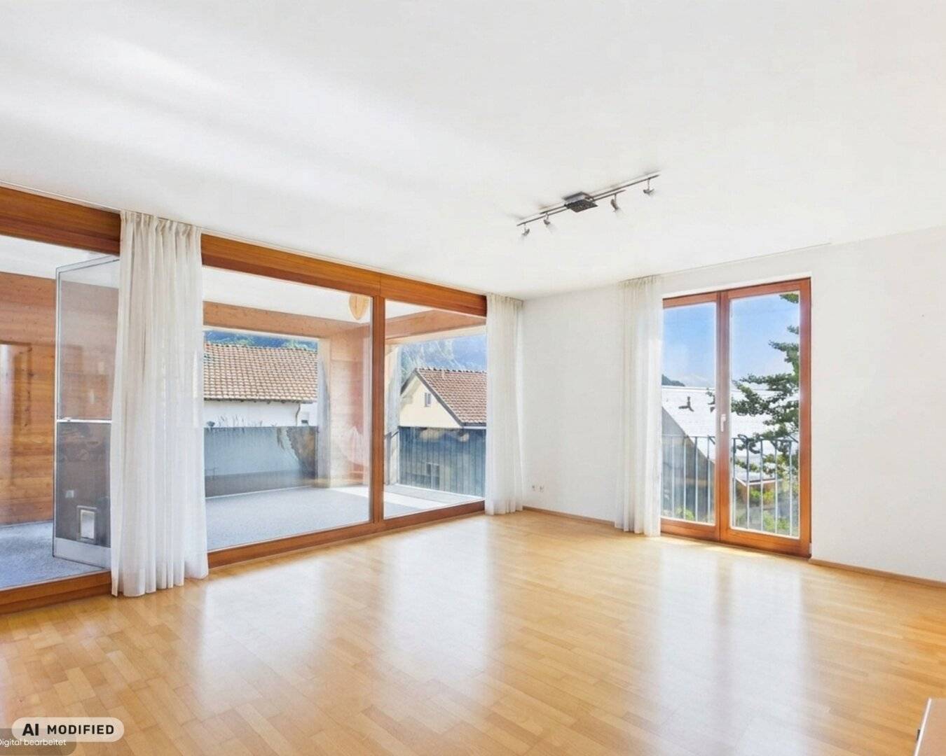 Spacious 4-room attic apartment with two terraces and dreamlike distant view
