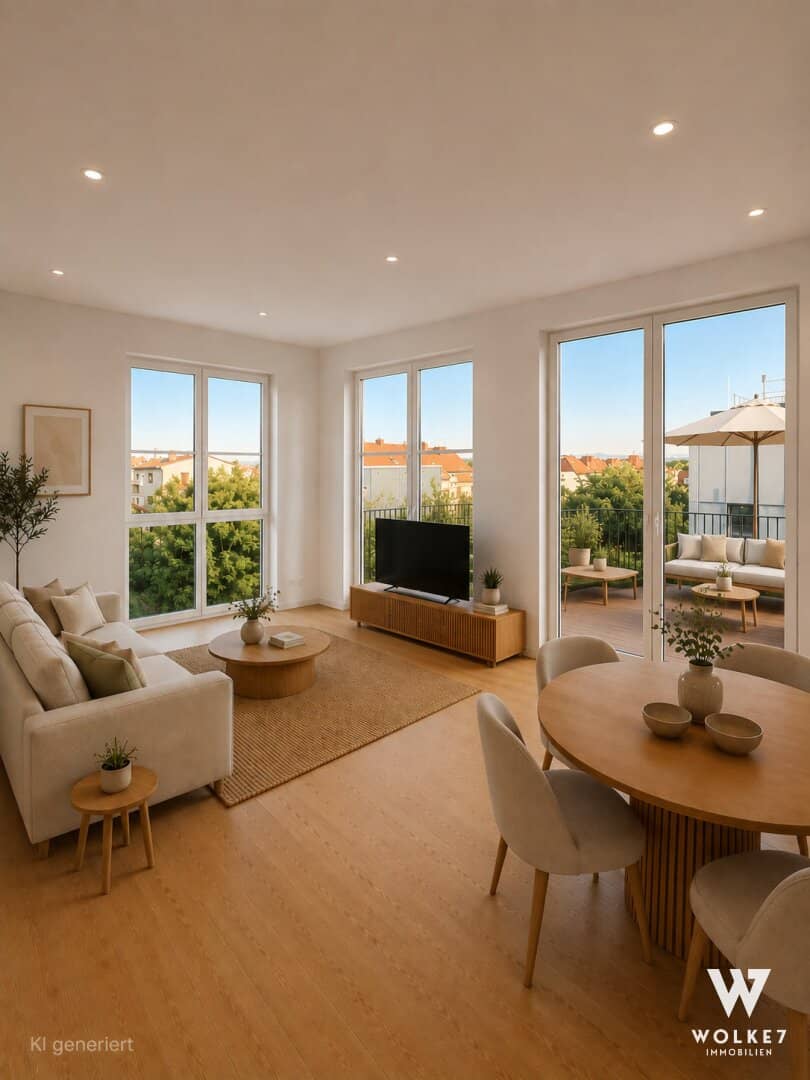 Exclusive penthouse with spacious terraces in Krems-Stein directly next to the University