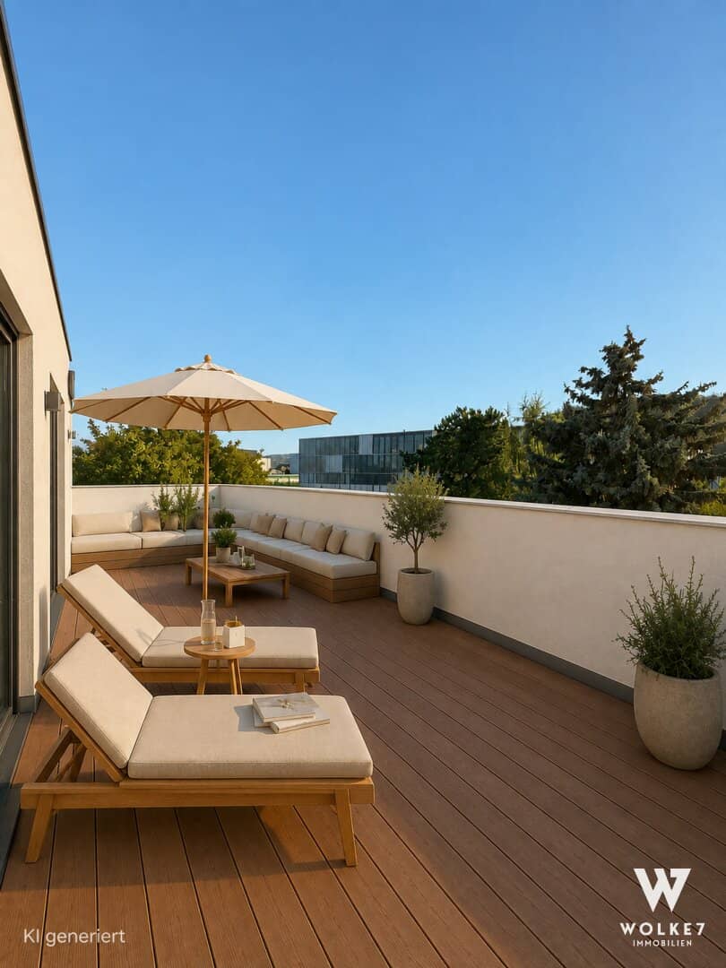 Exclusive penthouse with spacious terraces in Krems-Stein directly next to the University