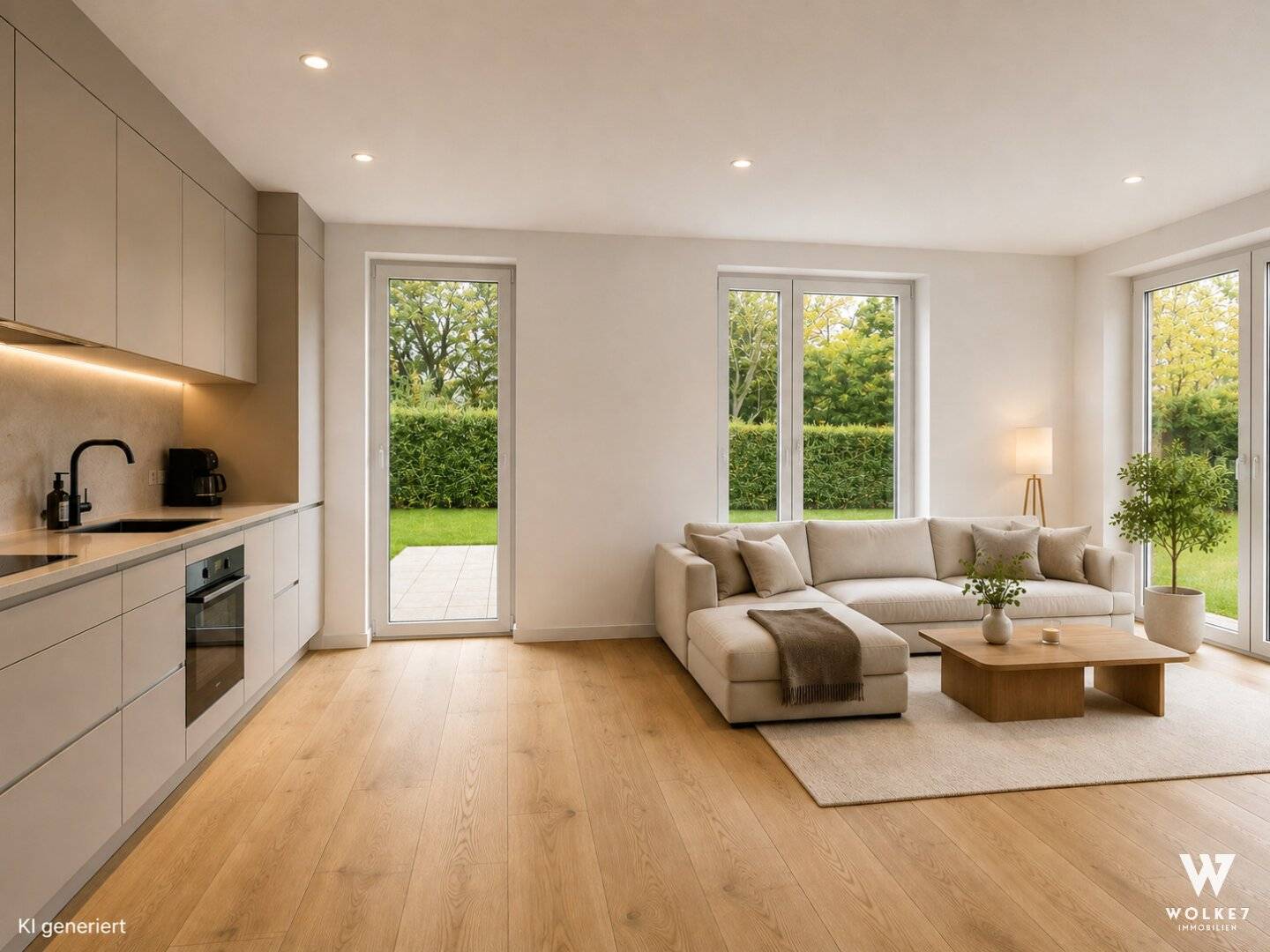 New build in prime location 2-room garden apartment with large terrace at the University in Stein