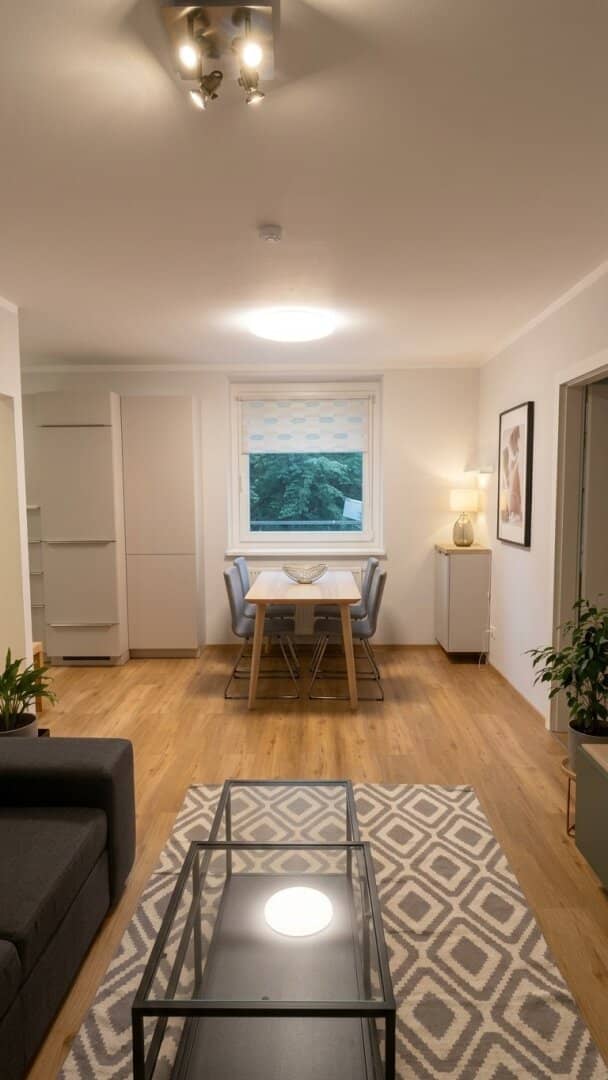 Modernes eingerichtetes 2-Zi-Apartment mit großer Loggia, Privater Auto Stellplatz &amp; Marken - Einbauküche in 1200 Wien, top renoviert!