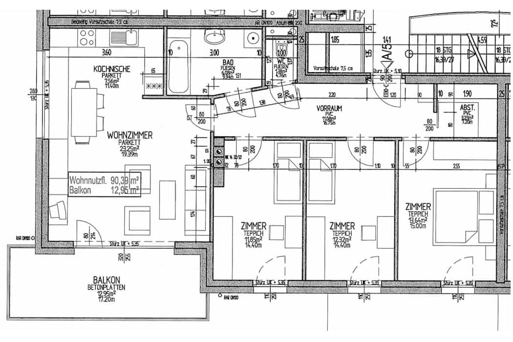 Familienhit: helle, großzügige Balkonwohnung
