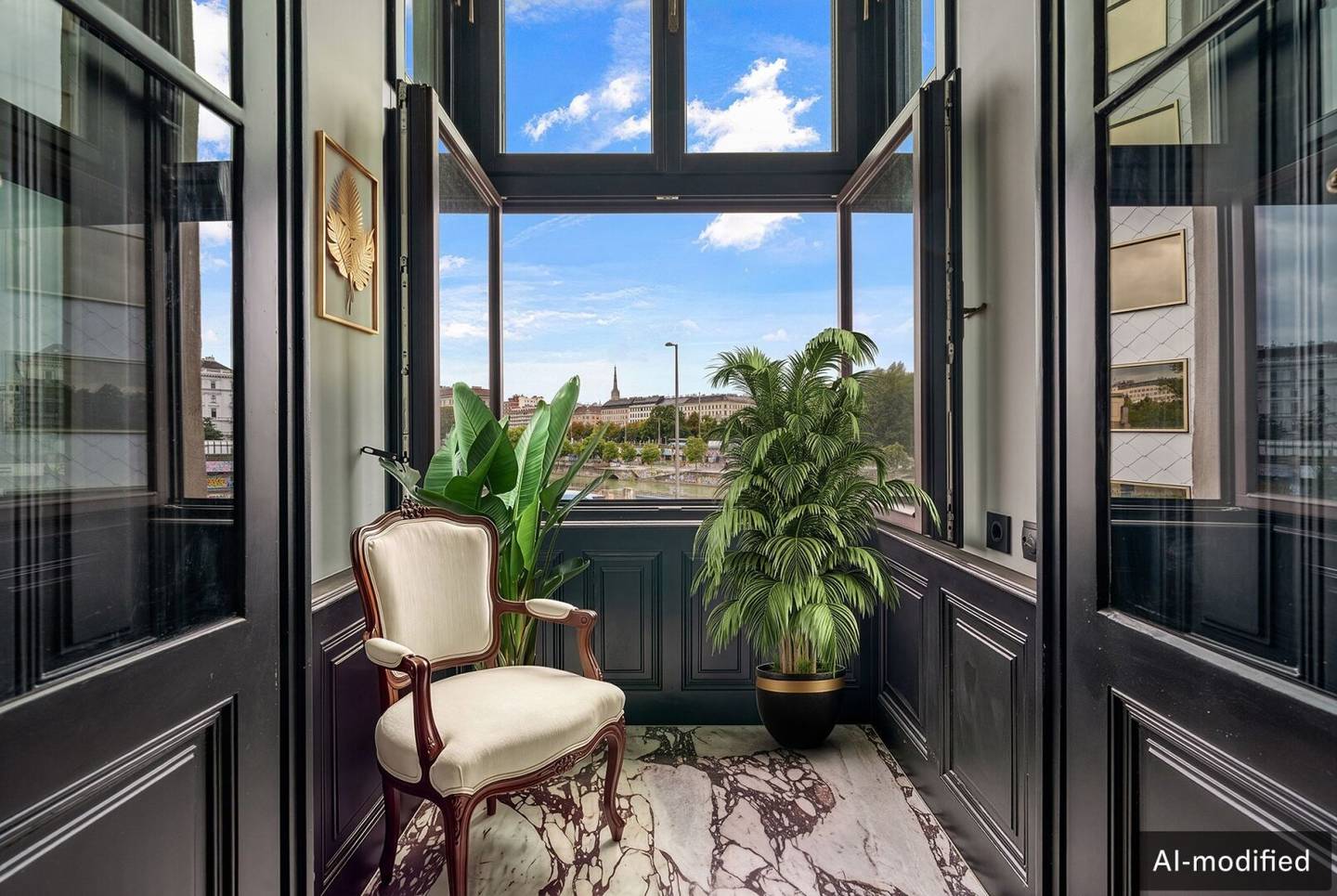 Zeitlose Eleganz mit Blick auf den Donaukanal, 3-Zimmer Stilaltbau, Erstbezug