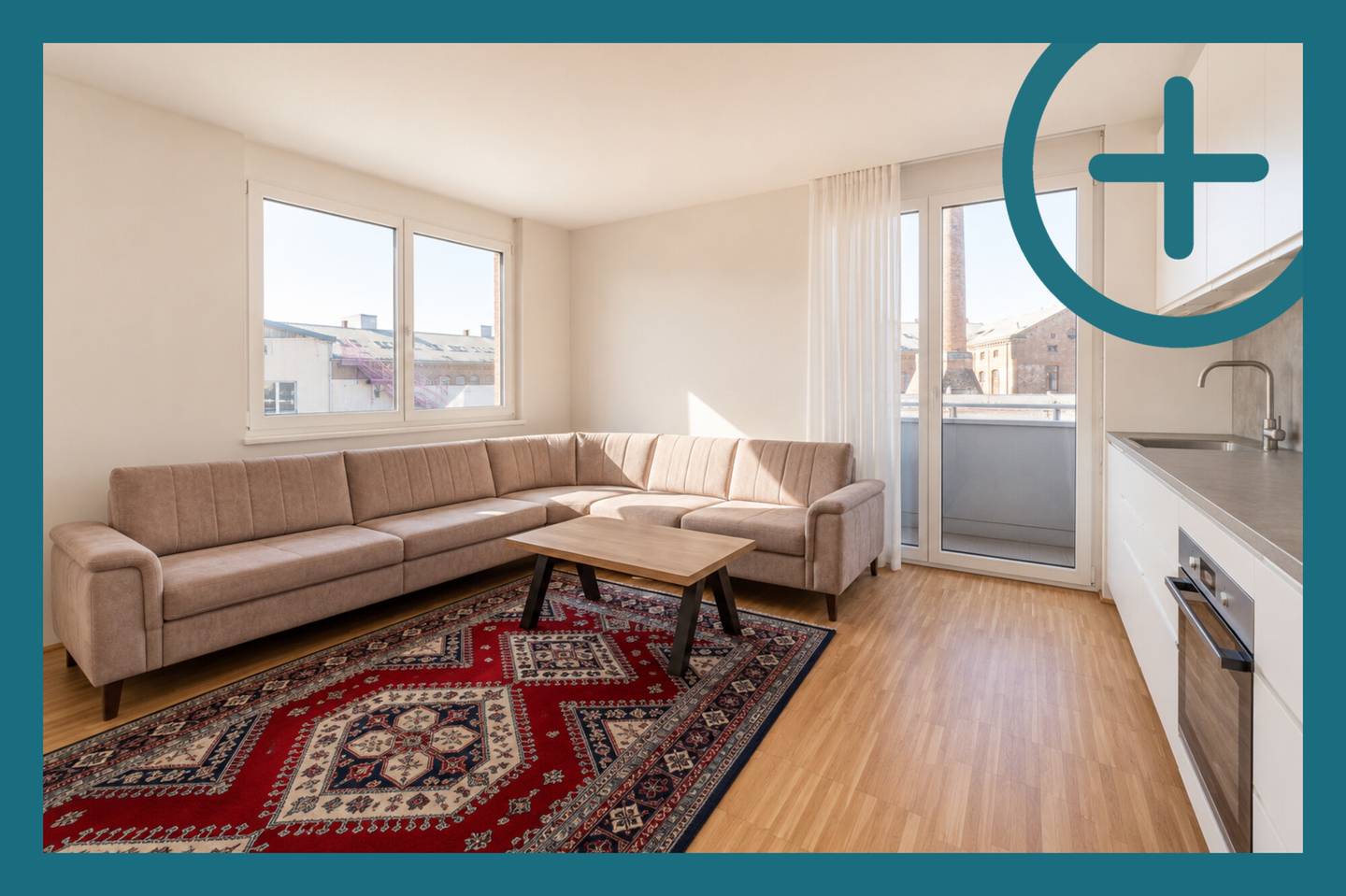 Lichtdurchflutete Wohnung mit Balkon und Aufzug