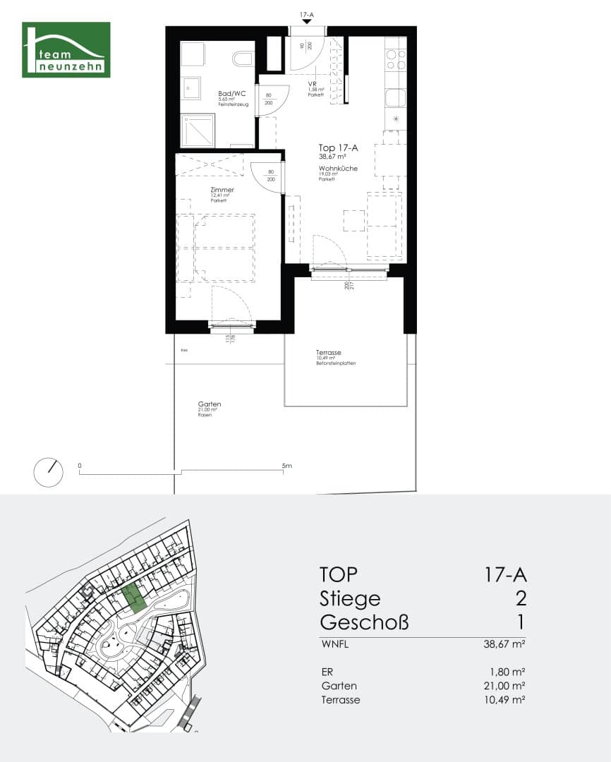 Moderne 2-Zimmer Gartenwohnung bei der Alten Donau - ab 01.12.2026 verfügbar!
