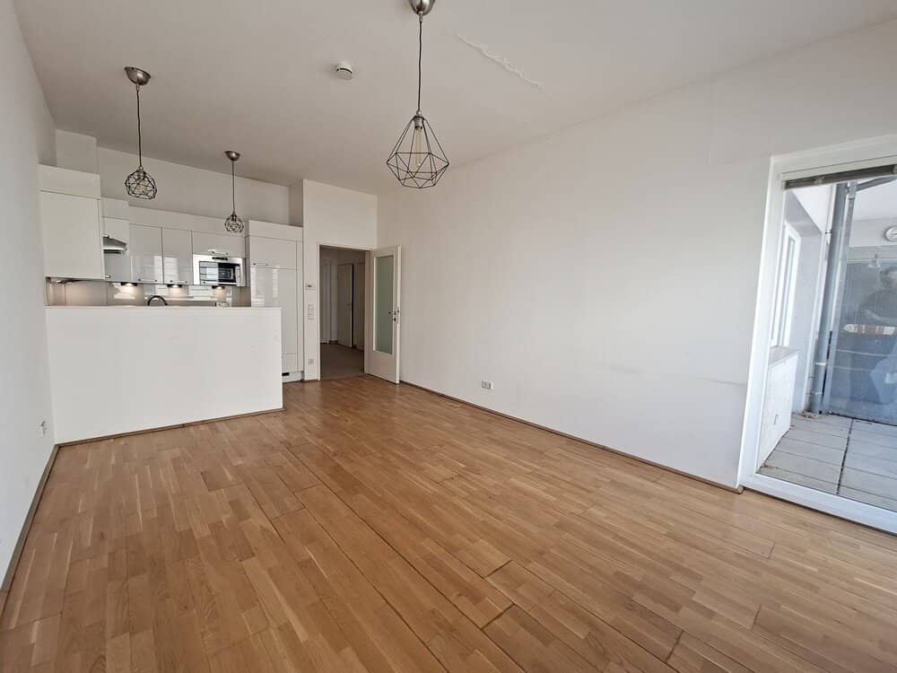 Ausgang auf Balkon