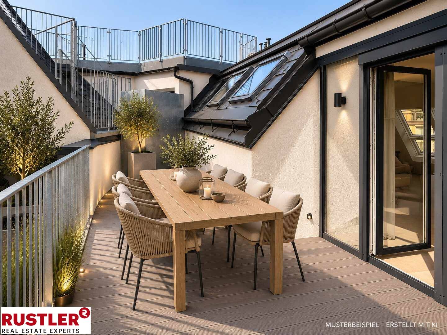 Maisonette apartment with generous terrace near Schubertpark