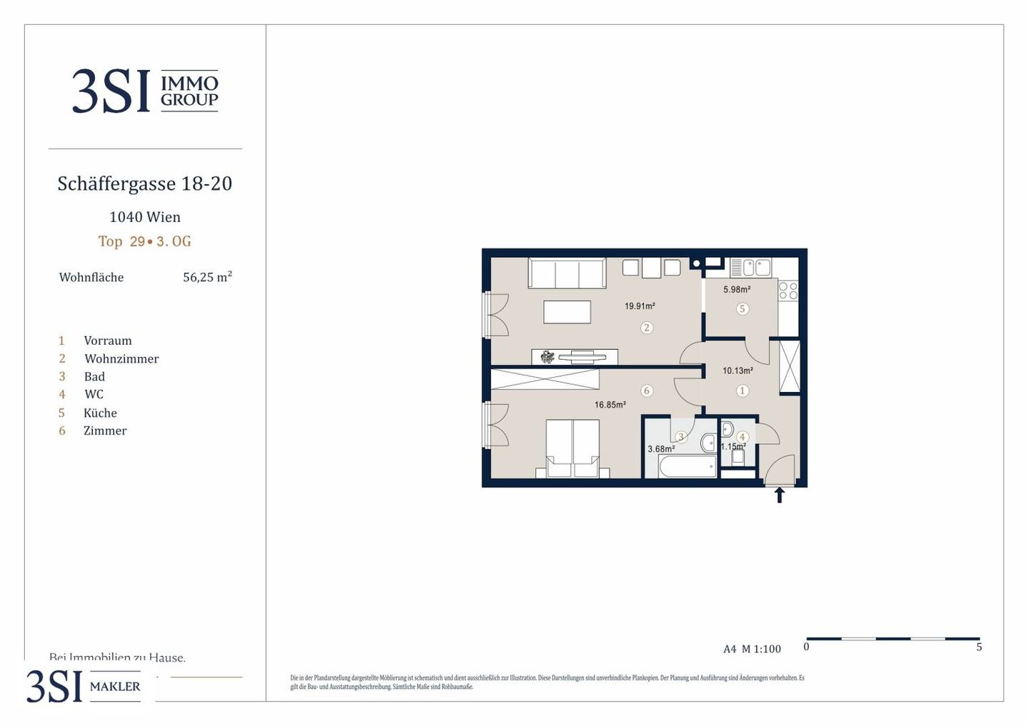 Bright 2 Room New Build Apartment with Perfect Layout near Karlsplatz