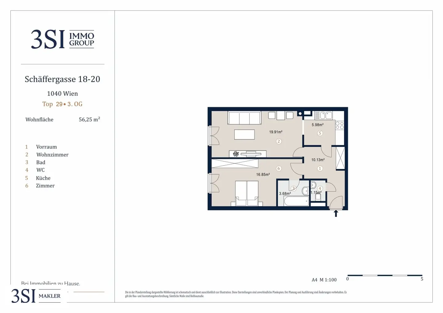Bright 2 Room New Build Apartment with Perfect Layout near Karlsplatz
