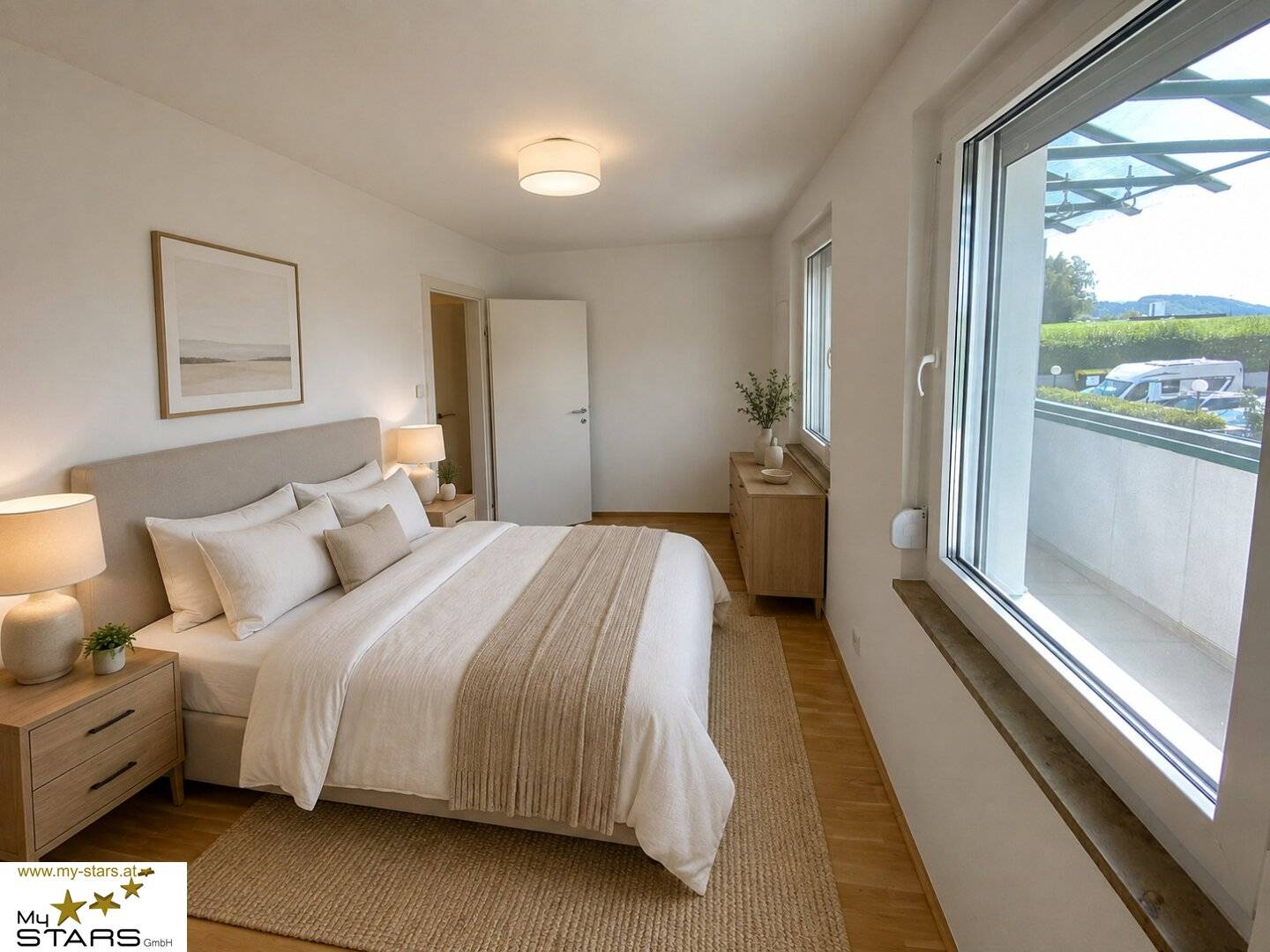 Lichtdurchflutete, kernsanierte Wohnung mit Süd-Loggia und neuer Einbauküche