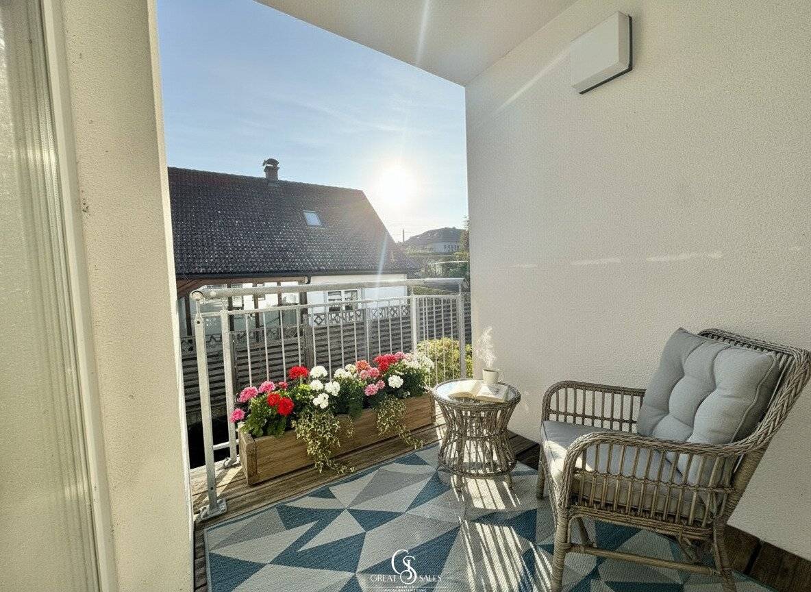 Gemütliche 3-Zimmer mit südlich ausgerichtetem Balkon und Abstellraum nähe Obergroßau