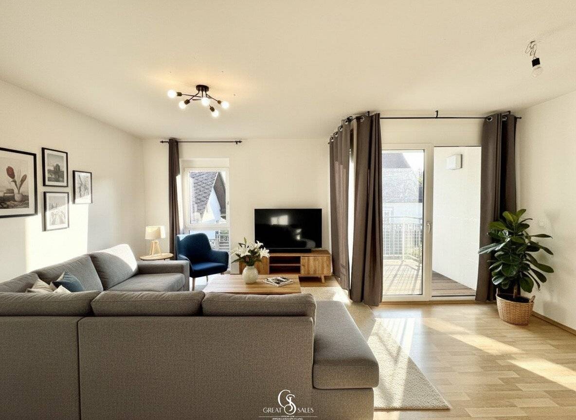 Gemütliche 3-Zimmer mit südlich ausgerichtetem Balkon und Abstellraum nähe Obergroßau