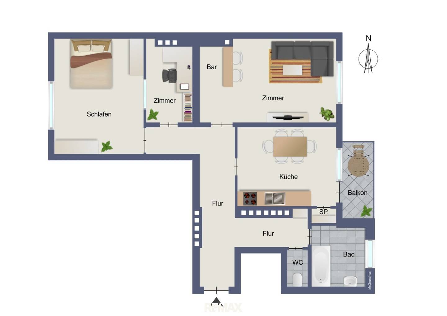 Old town within walking distance, Augarten next door: 3 room apartment with short distances