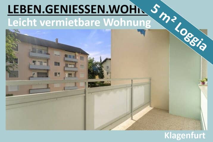 SEHR GUT AUFGETEILTE 2 ZIMMER WOHNUNG IN KLAGENFURT ZUM TOP-PREIS