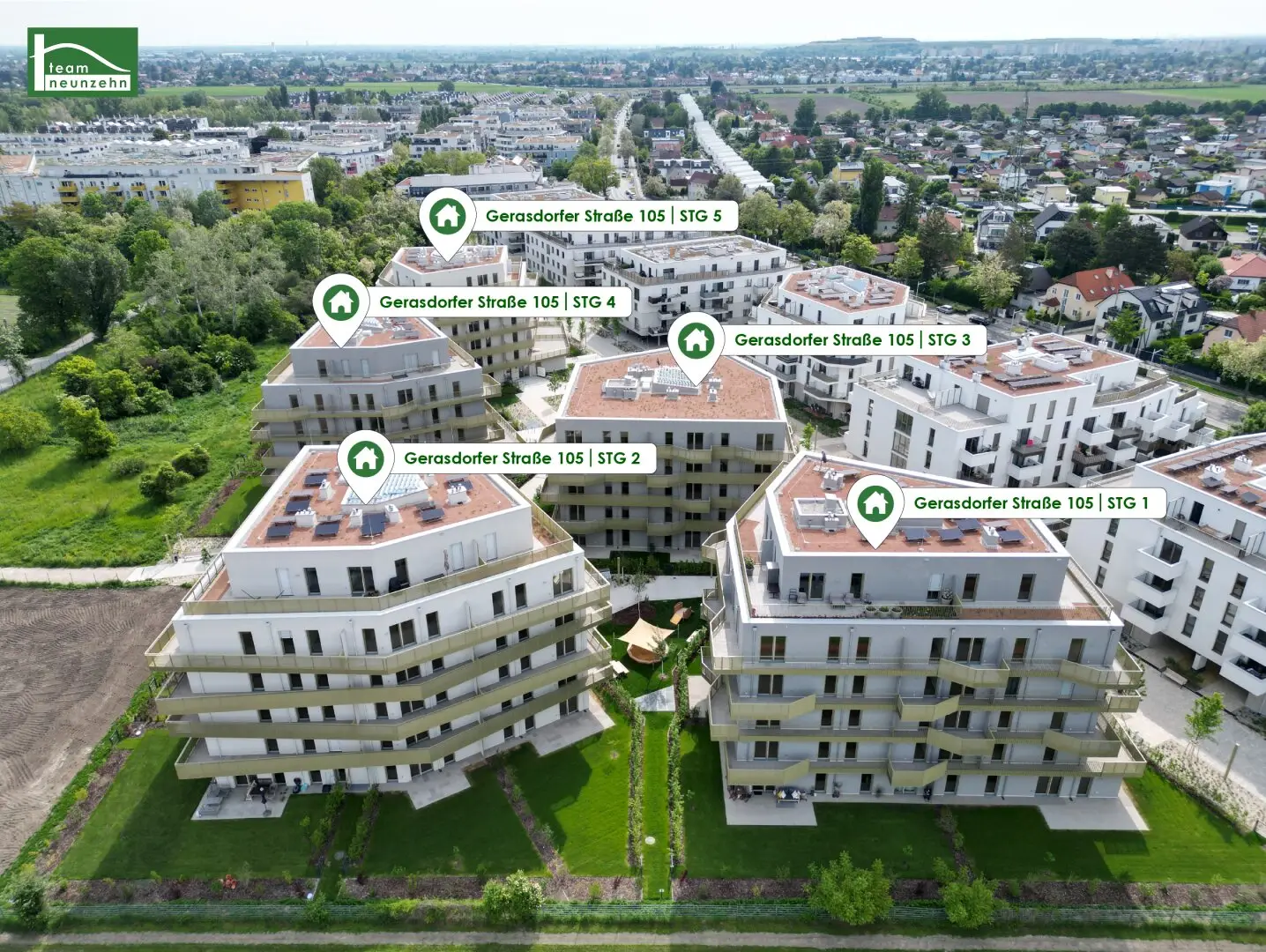 „Hirschfeld – Naturnah wohnen“ – Niedrig-Energie-Standard-Neubau in begehrter Grün-Ruhelage