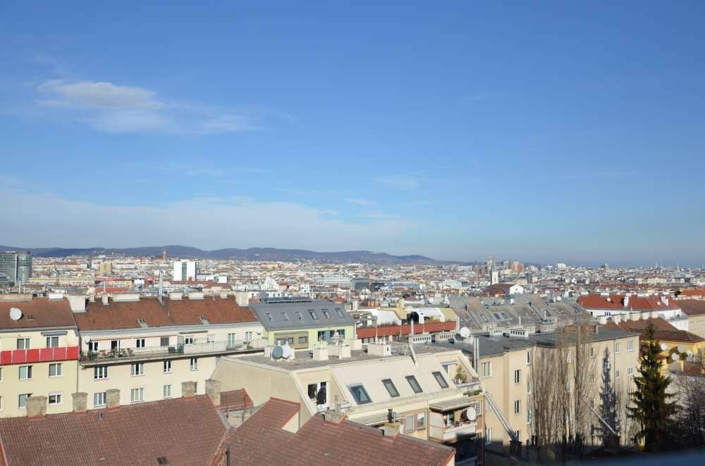 Klimatisierte Terrassenwohnung mit Fernblick beim Bahnhof Meidling