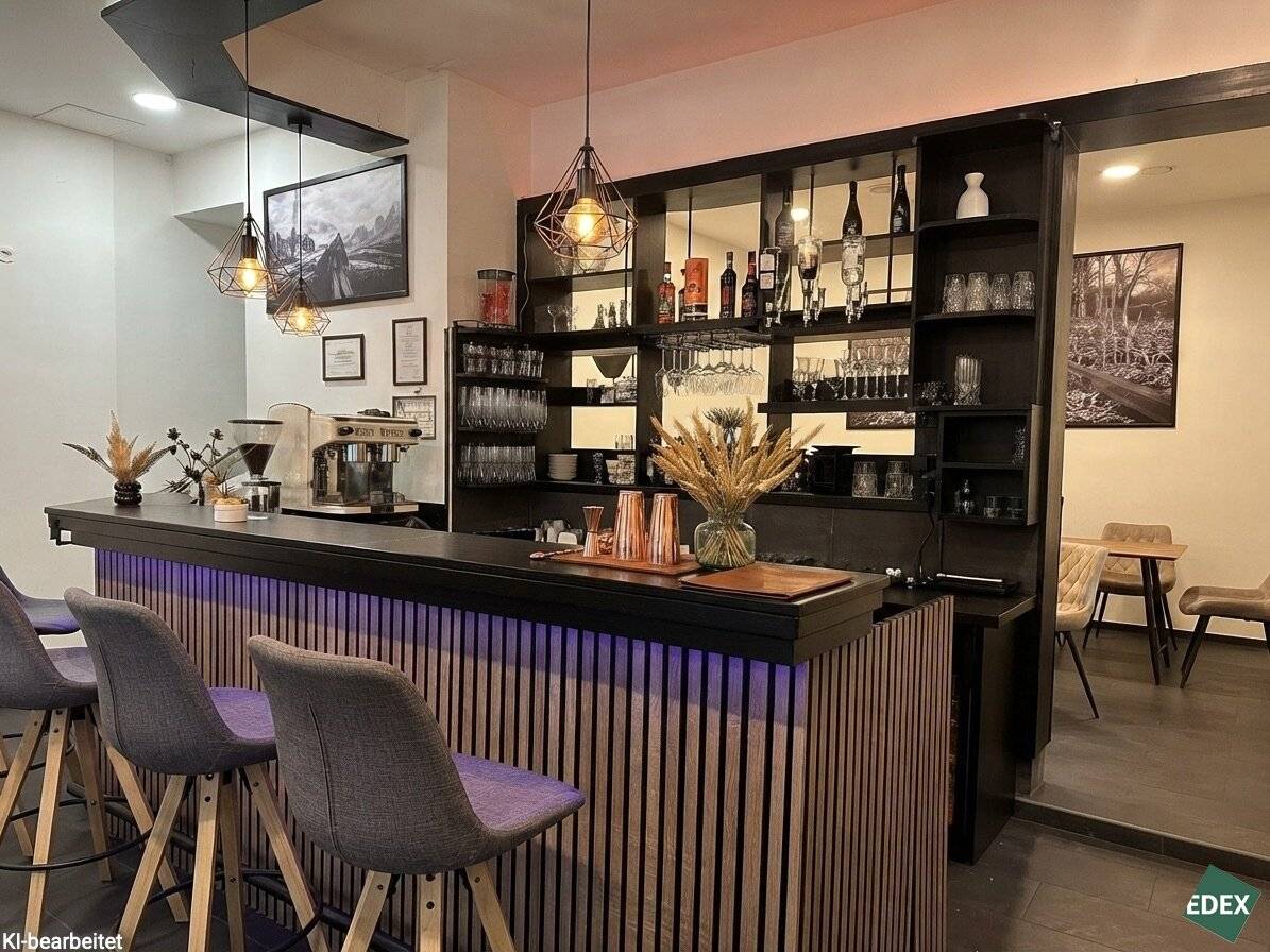 Stylish bar on two levels!